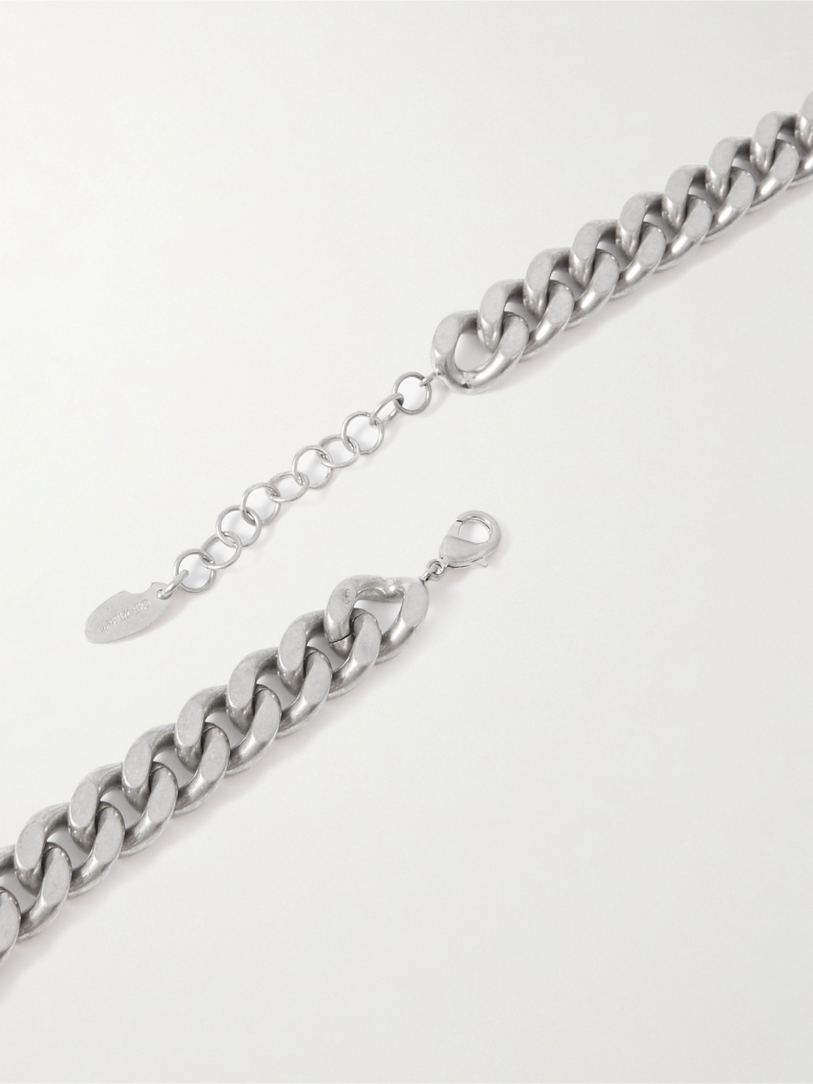 Shop Off-white Silver-tone Chain Necklace