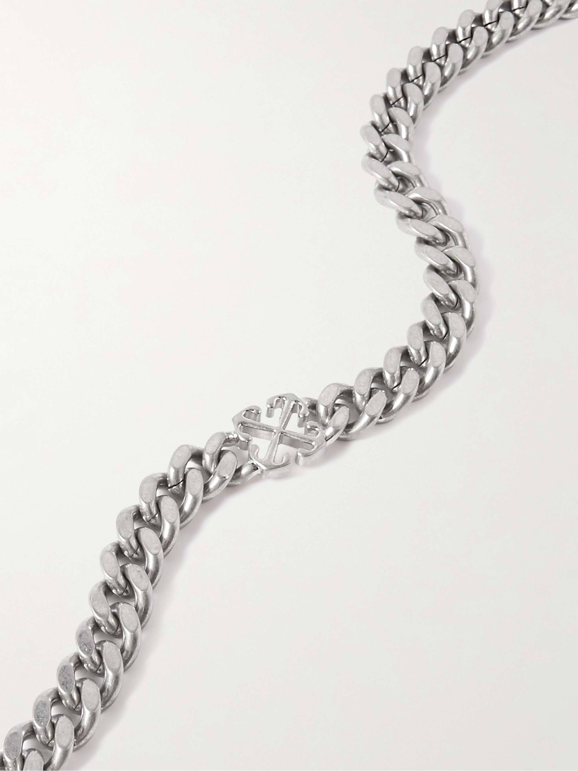 OFF-WHITE Silver-Tone Chain Necklace for Men | MR PORTER