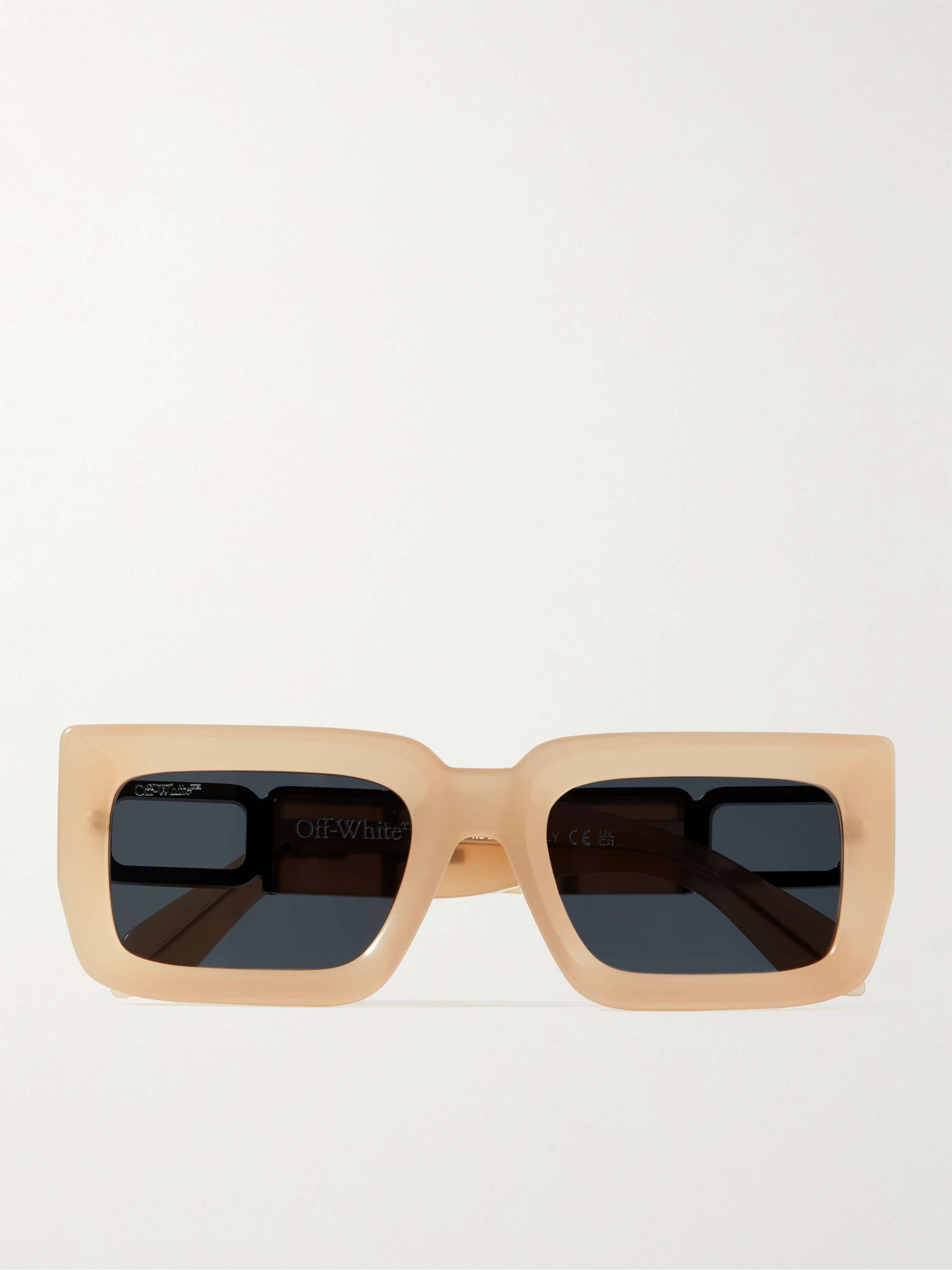 OFF-WHITE: Boston sunglasses in acetate - Black  Off-White sunglasses  OERI073S23PLA001 online at