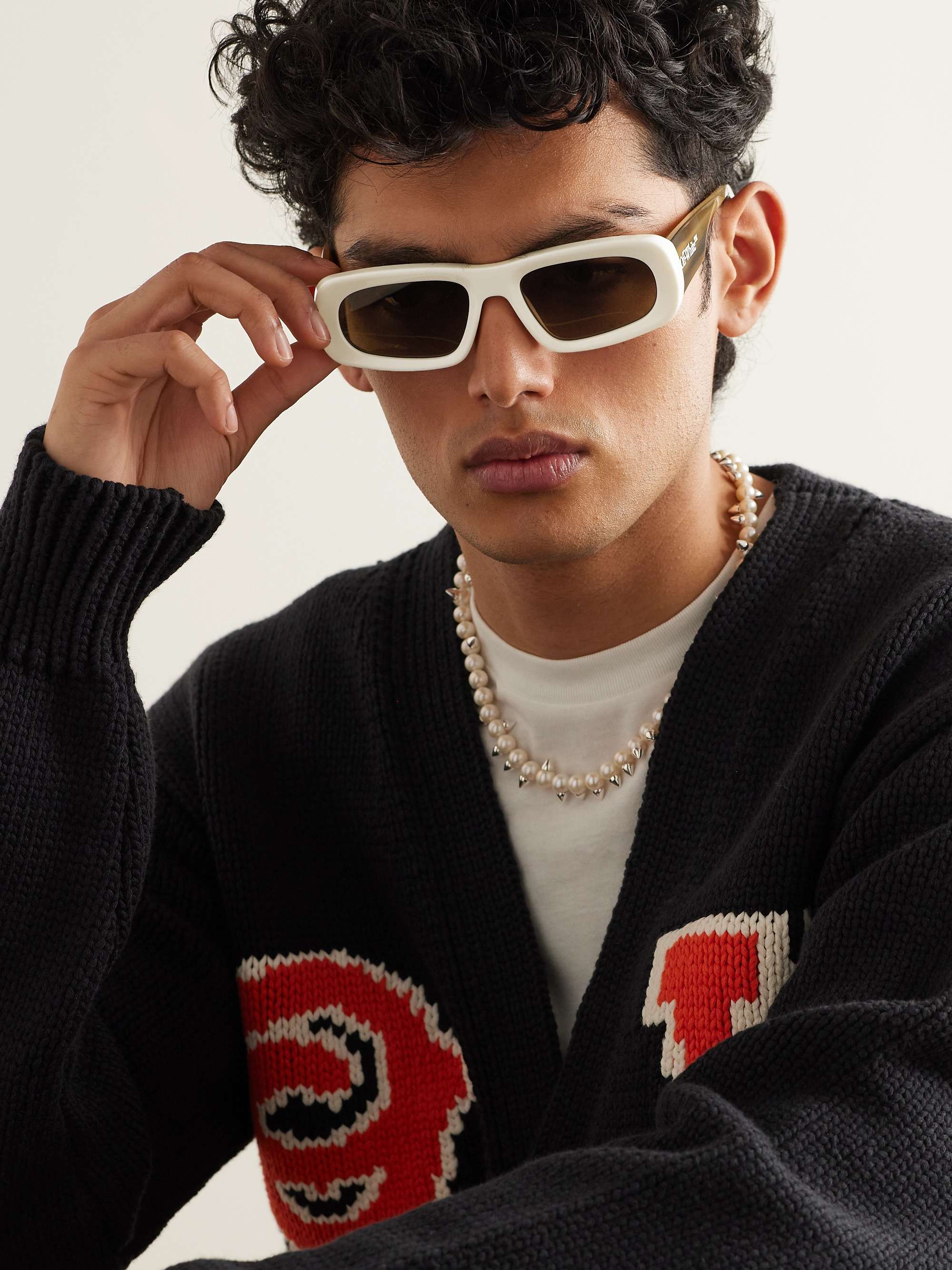 OFF-WHITE Austin Square-Frame Acetate Sunglasses