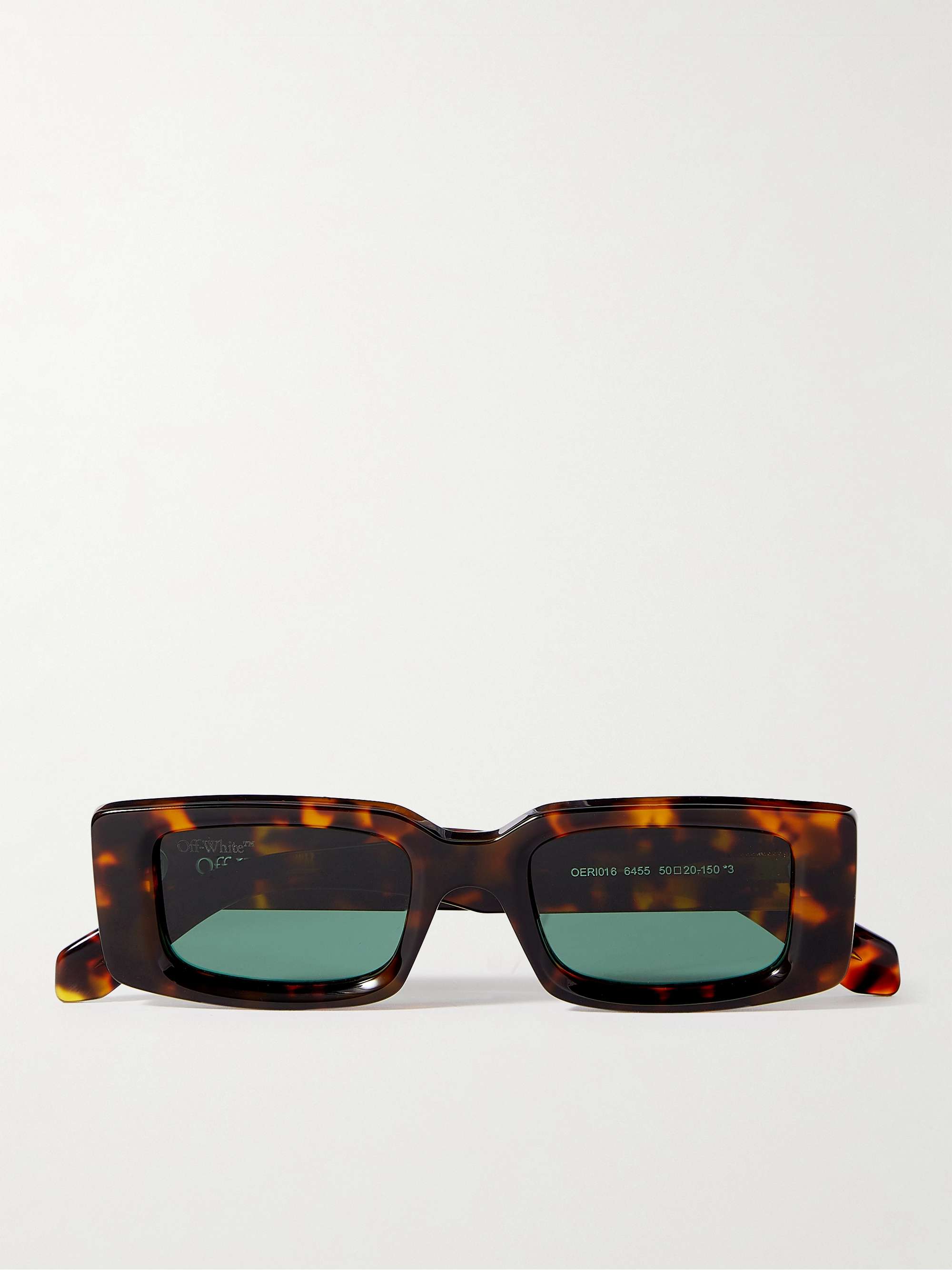 OFF-WHITE Arthur Square-Frame Tortoiseshell Acetate Sunglasses