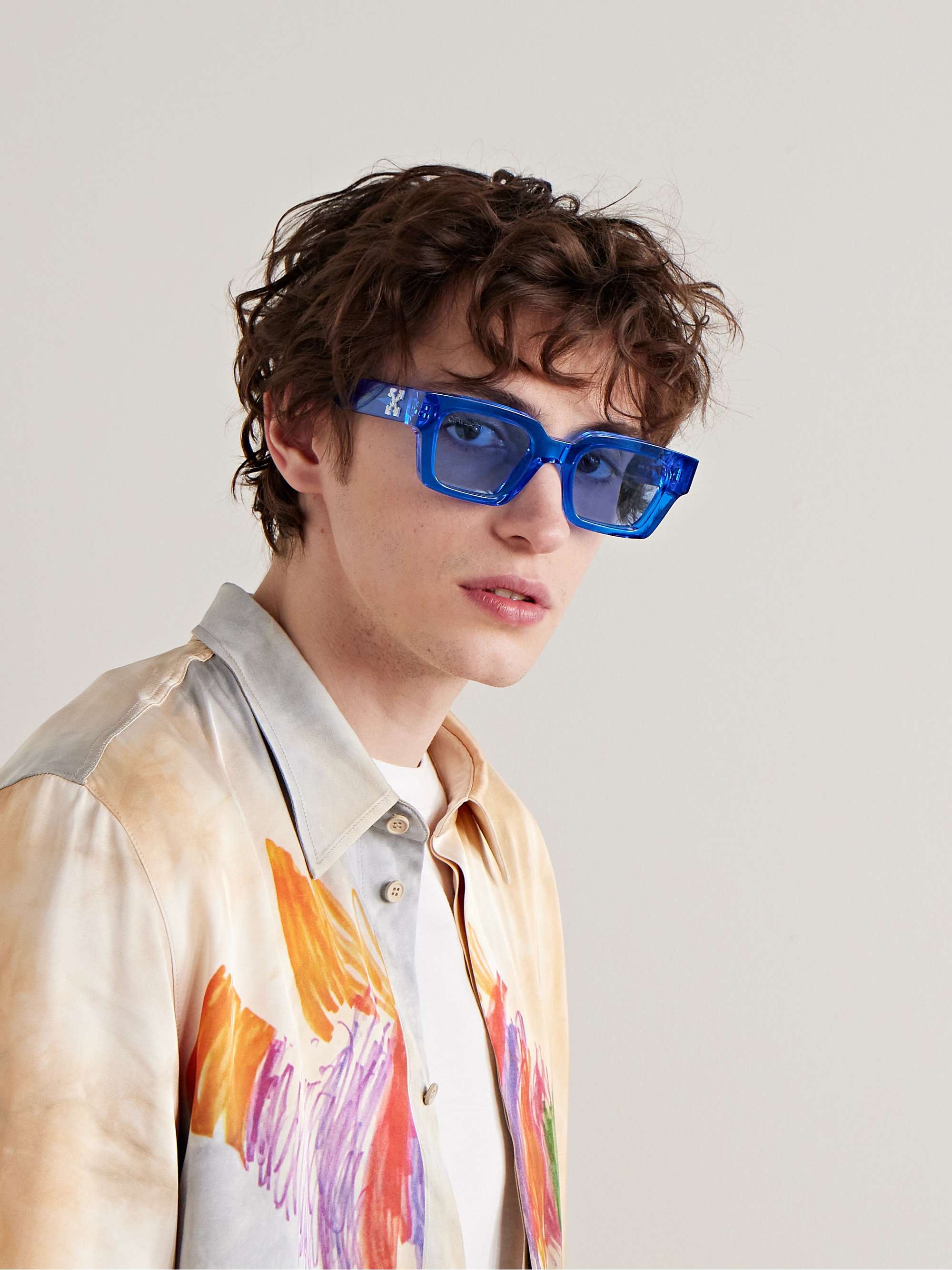 Virgil Square-Frame Acetate Sunglasses