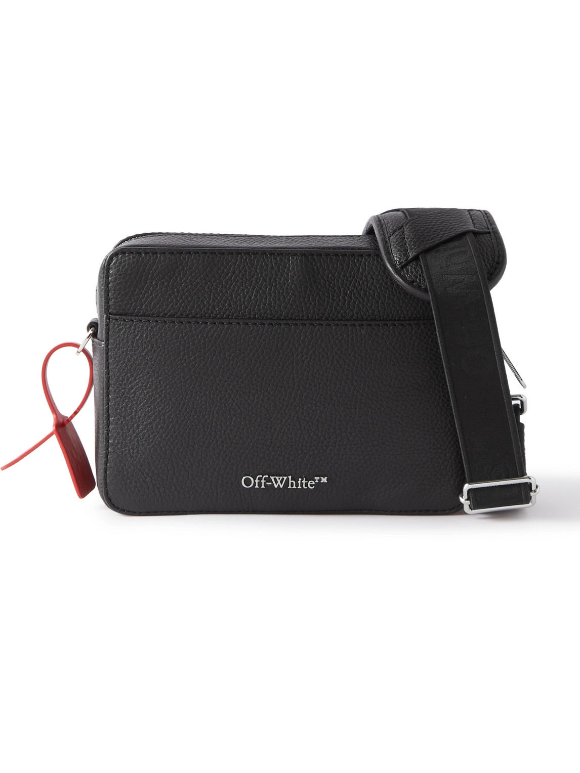 Off-white Logo-print Messenger Bag In Black