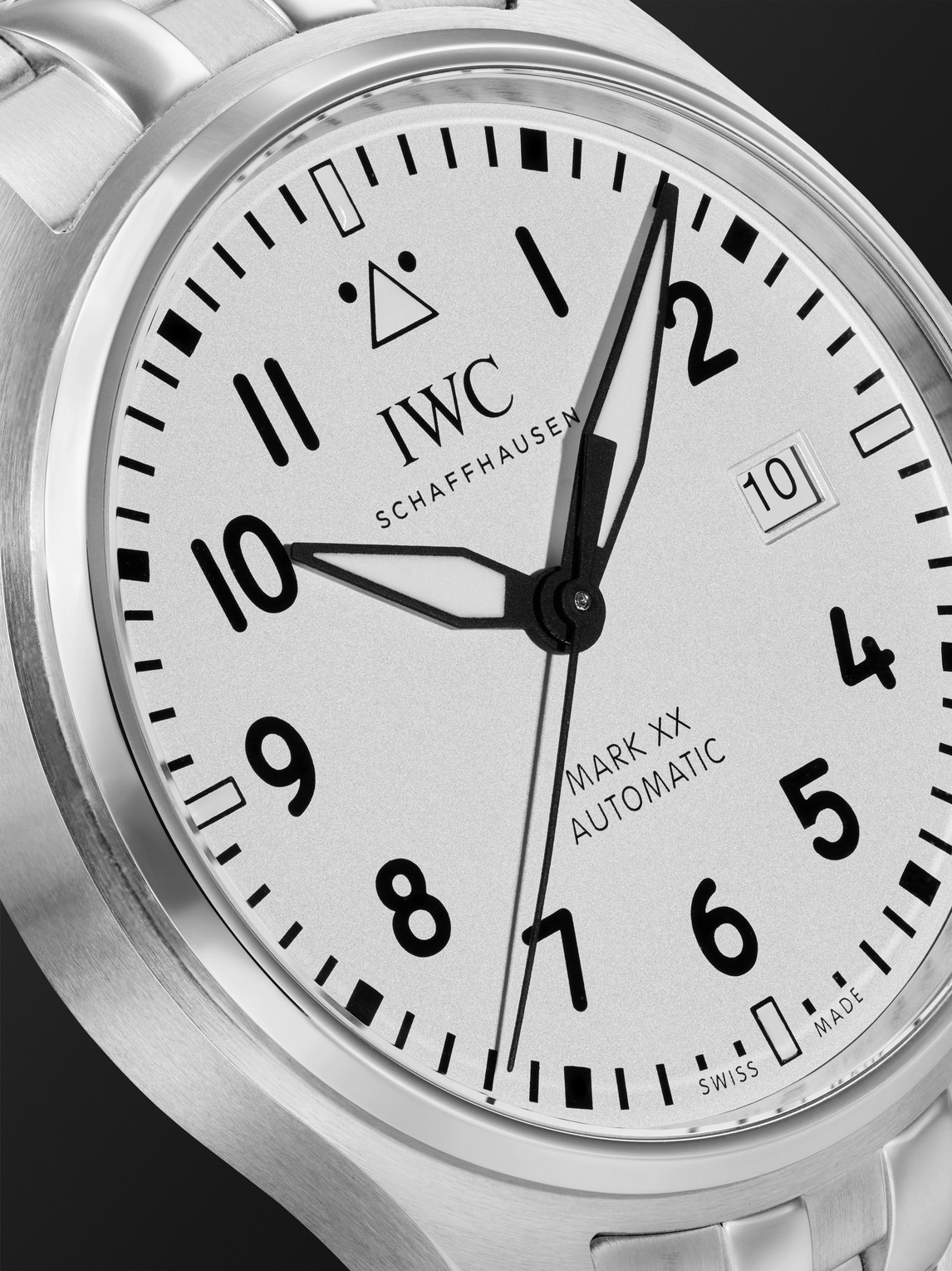 Shop Iwc Schaffhausen Pilot's Mark Xx Automatic 40mm Stainless Steel Watch, Ref. No. Iwiw328208 In White