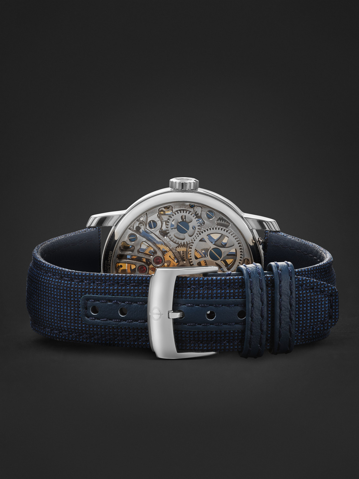  Baume & Mercier - Classima Hand-wound Skeleton 42mm Stainless Steel And Alligator Watch, Ref. No. 10735 - Men - Blue 
