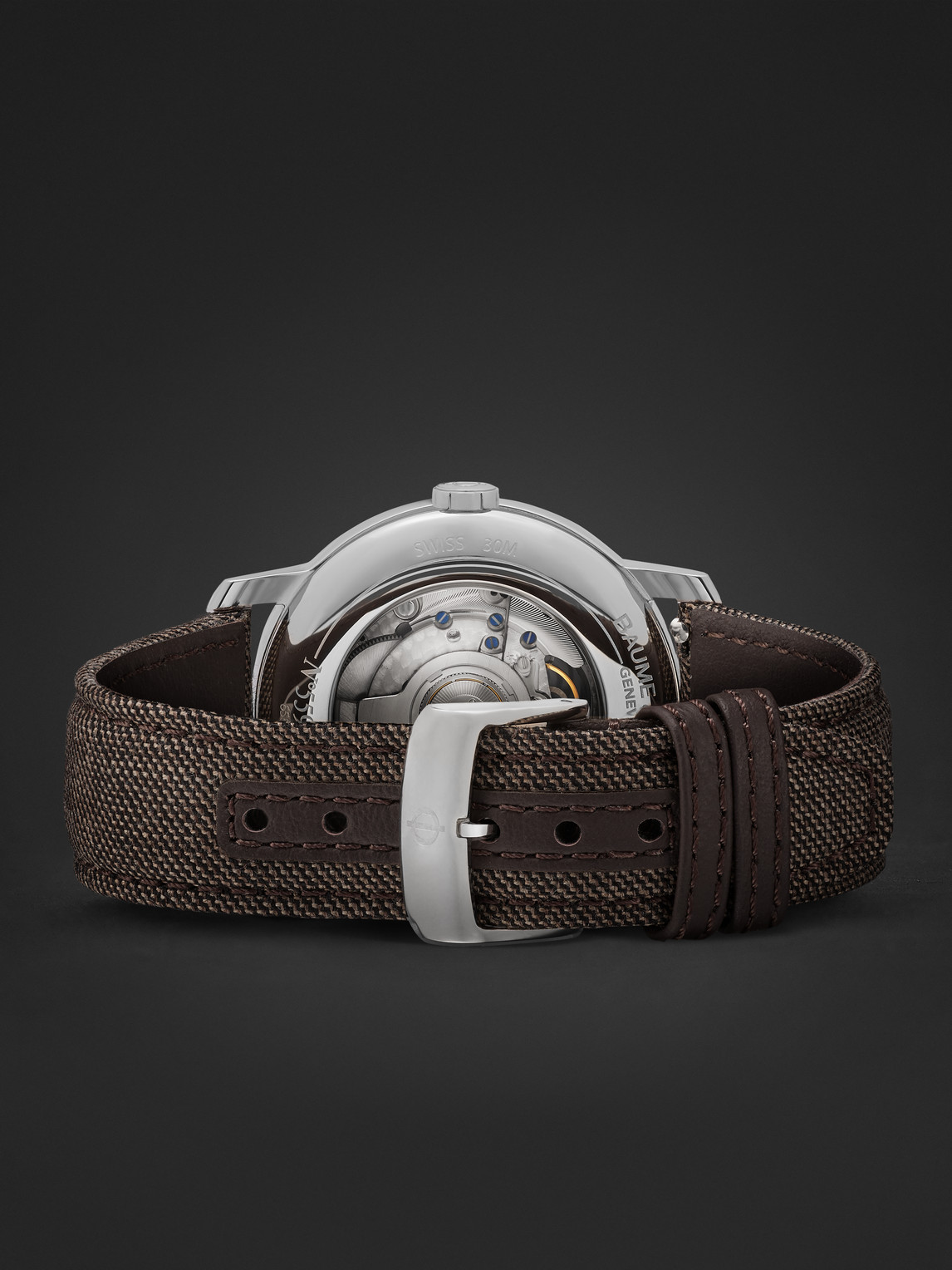  Baume & Mercier - Classima Automatic 42mm Stainless Steel And Canvas Watch, Ref. No. M0a10718 - Men - Brown 