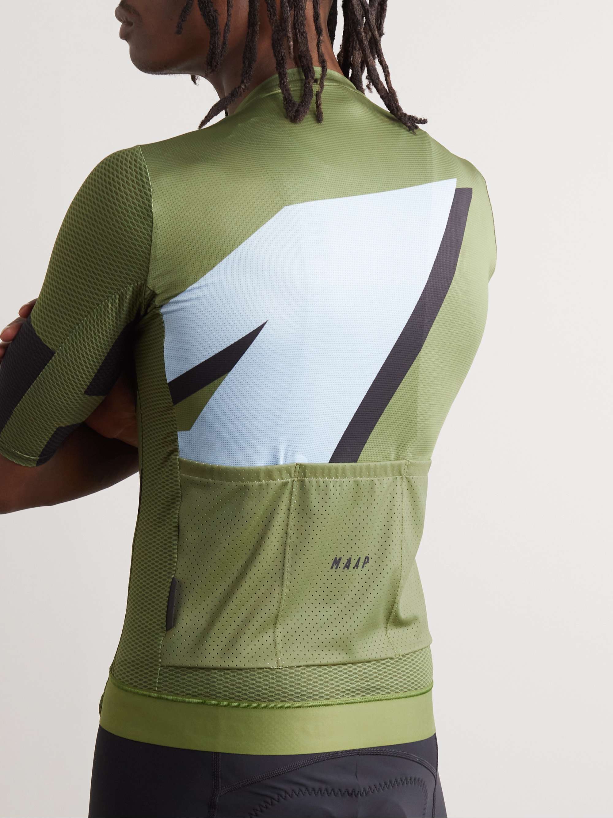 MAAP Emerge Ulralight Pro Printed Recycled Stretch-Mesh Cycling Jersey