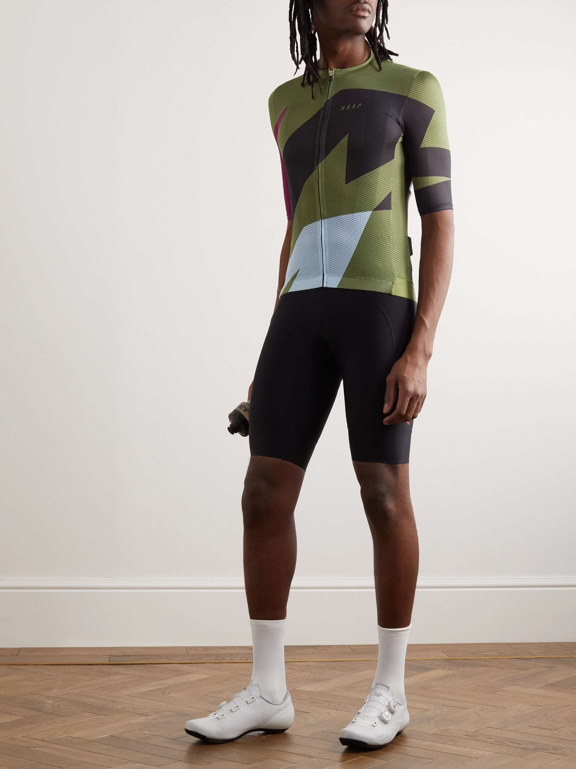 MAAP Emerge Ulralight Pro Printed Recycled Stretch-Mesh Cycling Jersey
