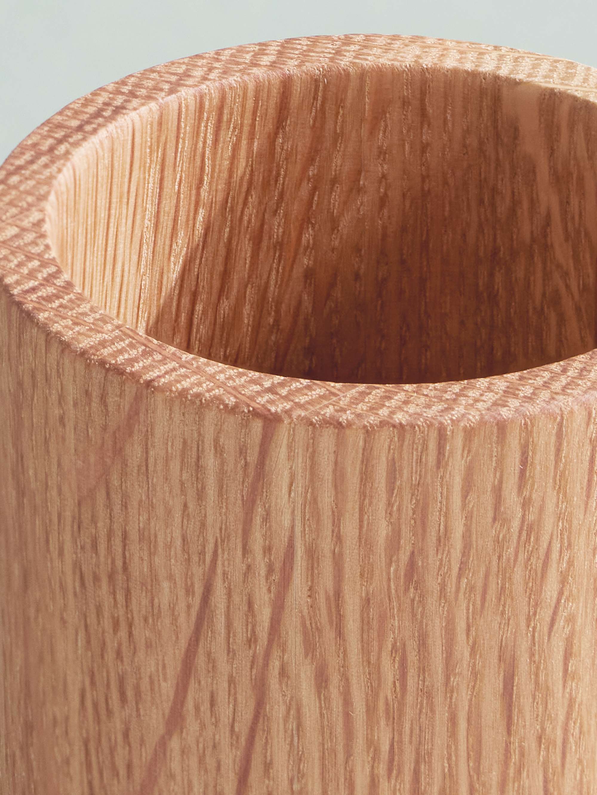 THE CONRAN SHOP Wide Block Sgraffito Glazed Stoneware Vase