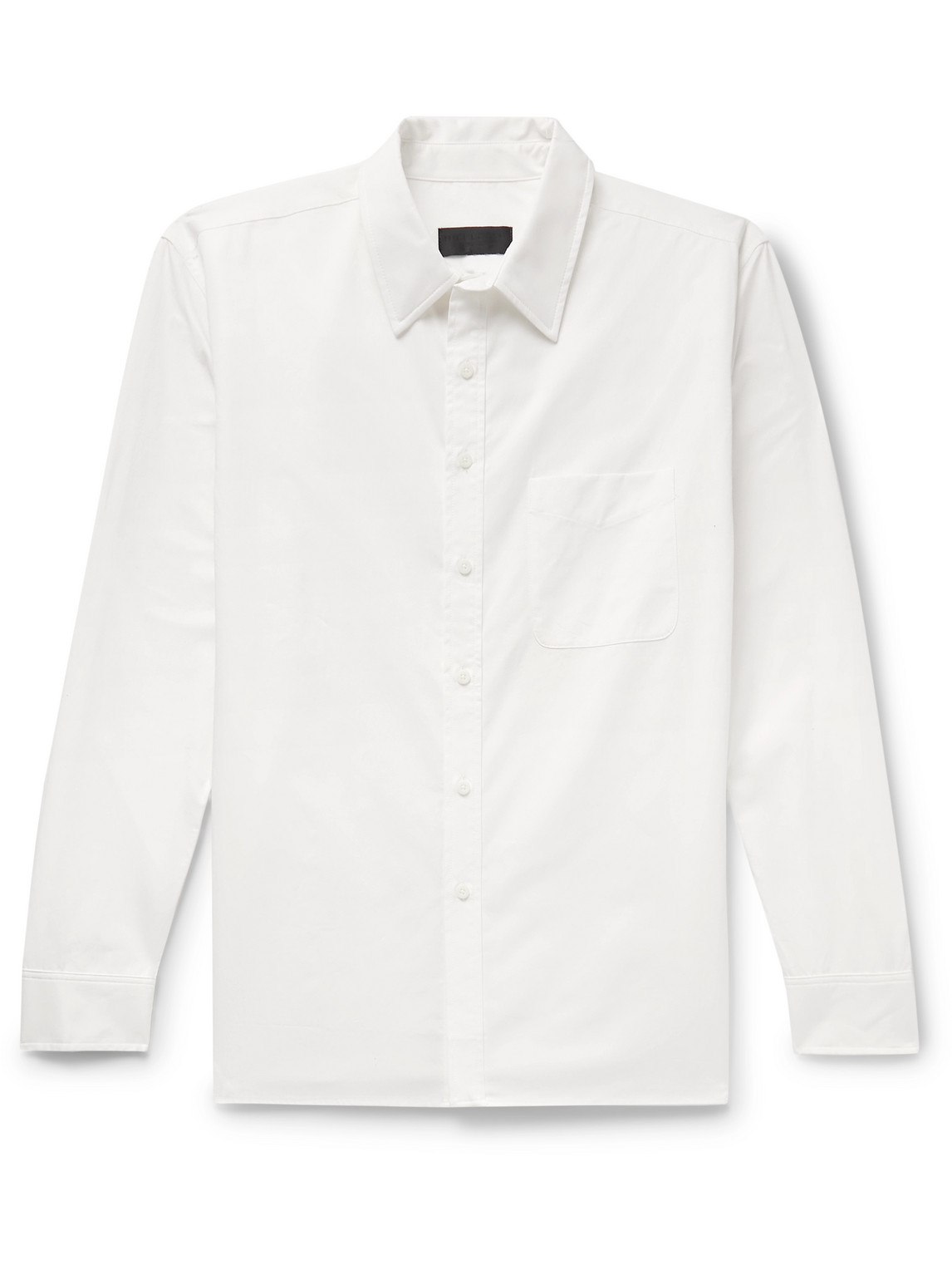 Nili Lotan Finn Cotton-poplin Shirt In White