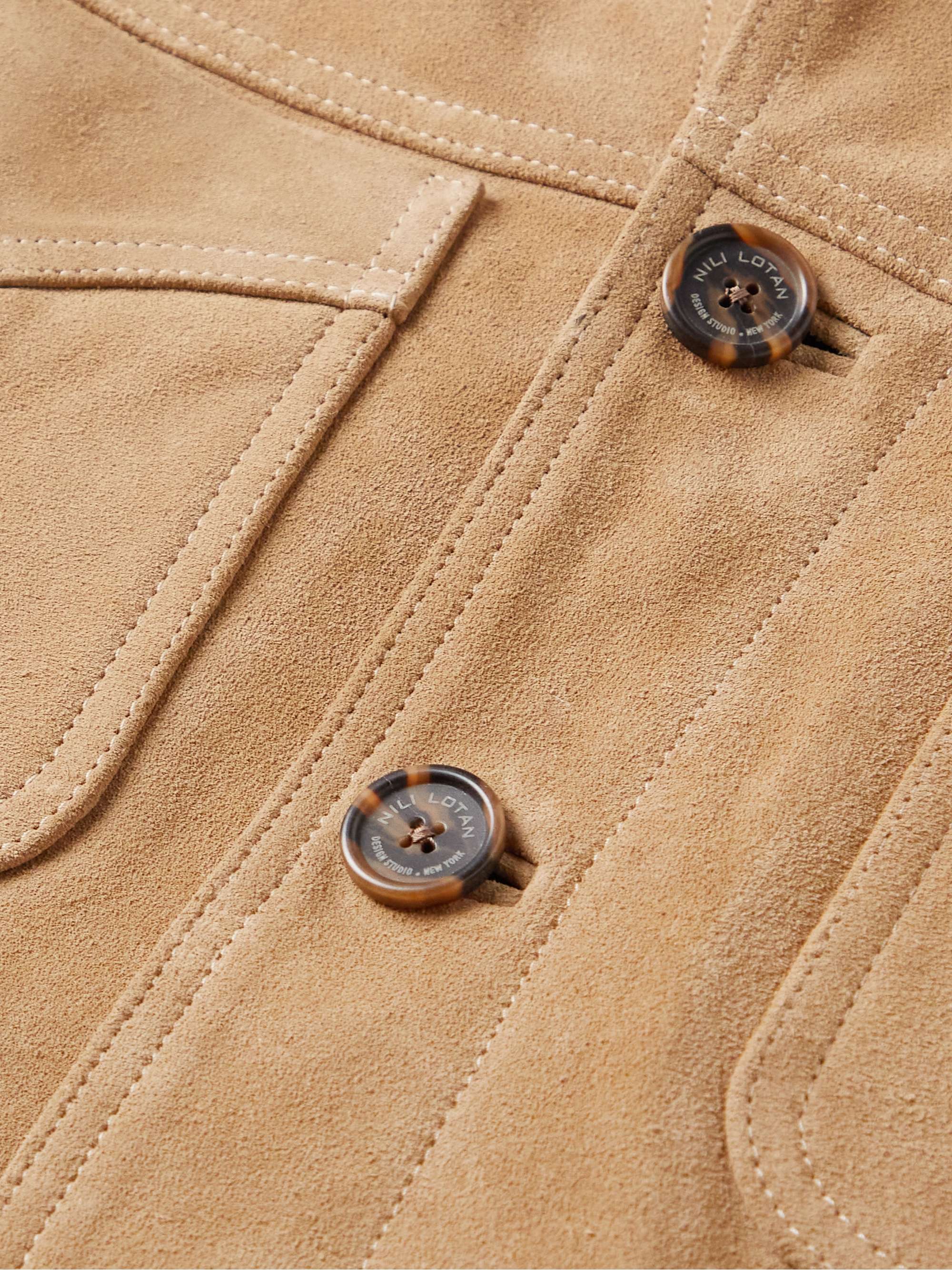 NILI LOTAN Gavyn Suede Jacket