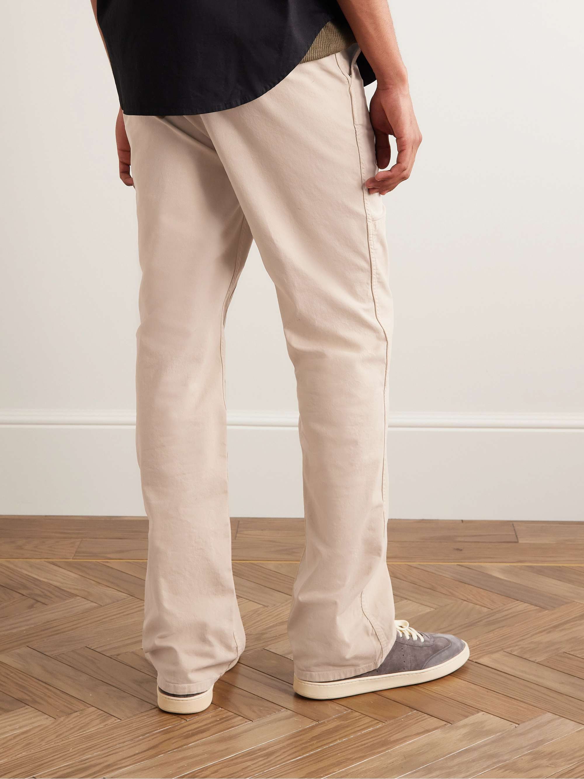 NILI LOTAN Dean Straight-Leg Panelled Cotton-Blend Twill Trousers
