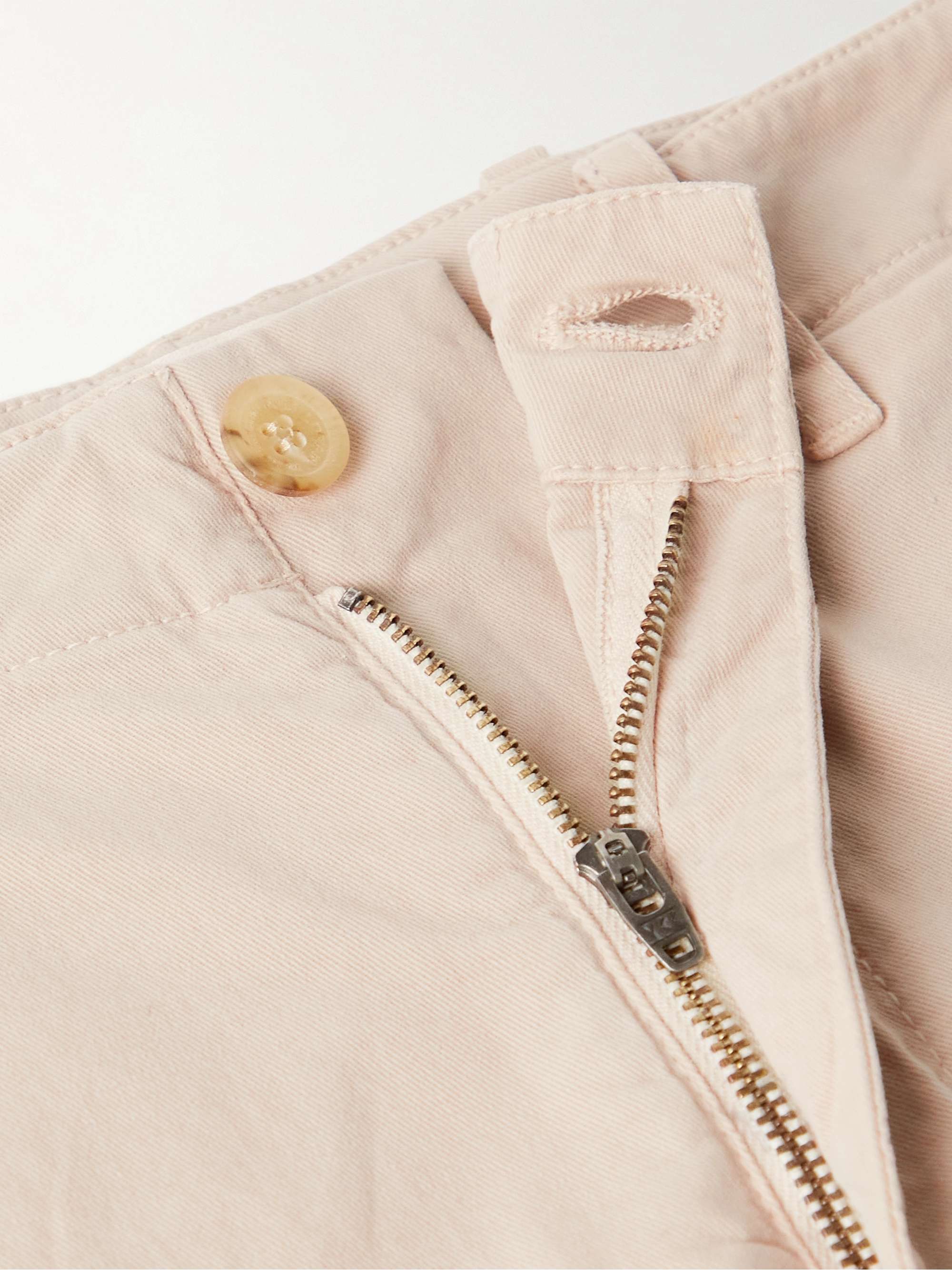 NILI LOTAN Dean Straight-Leg Panelled Cotton-Blend Twill Trousers