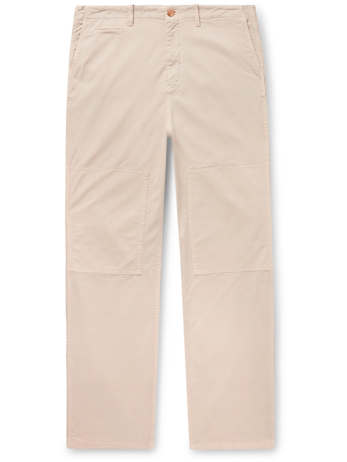 Nili Lotan - Dean Straight-Leg Panelled Cotton-Blend Twill Trousers - Men - Neutrals - UK/US 36