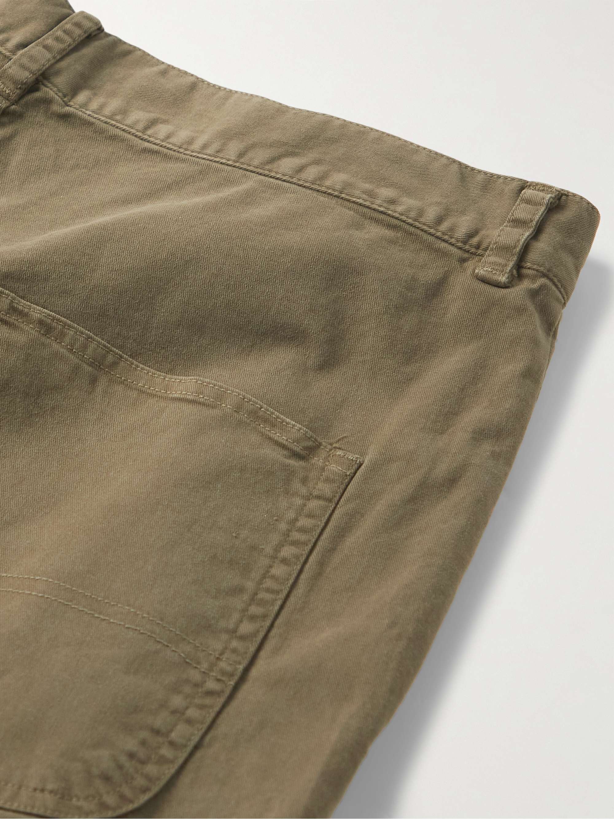 NILI LOTAN Carpenter Straight-Leg Stretch-Cotton Twill Trousers