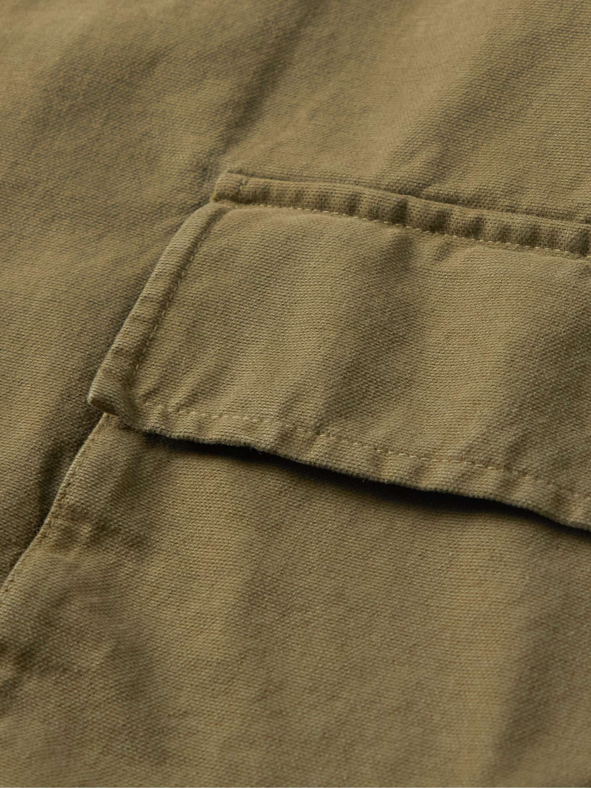 NILI LOTAN Ronnoc Garment-Dyed Cotton-Canvas Overshirt