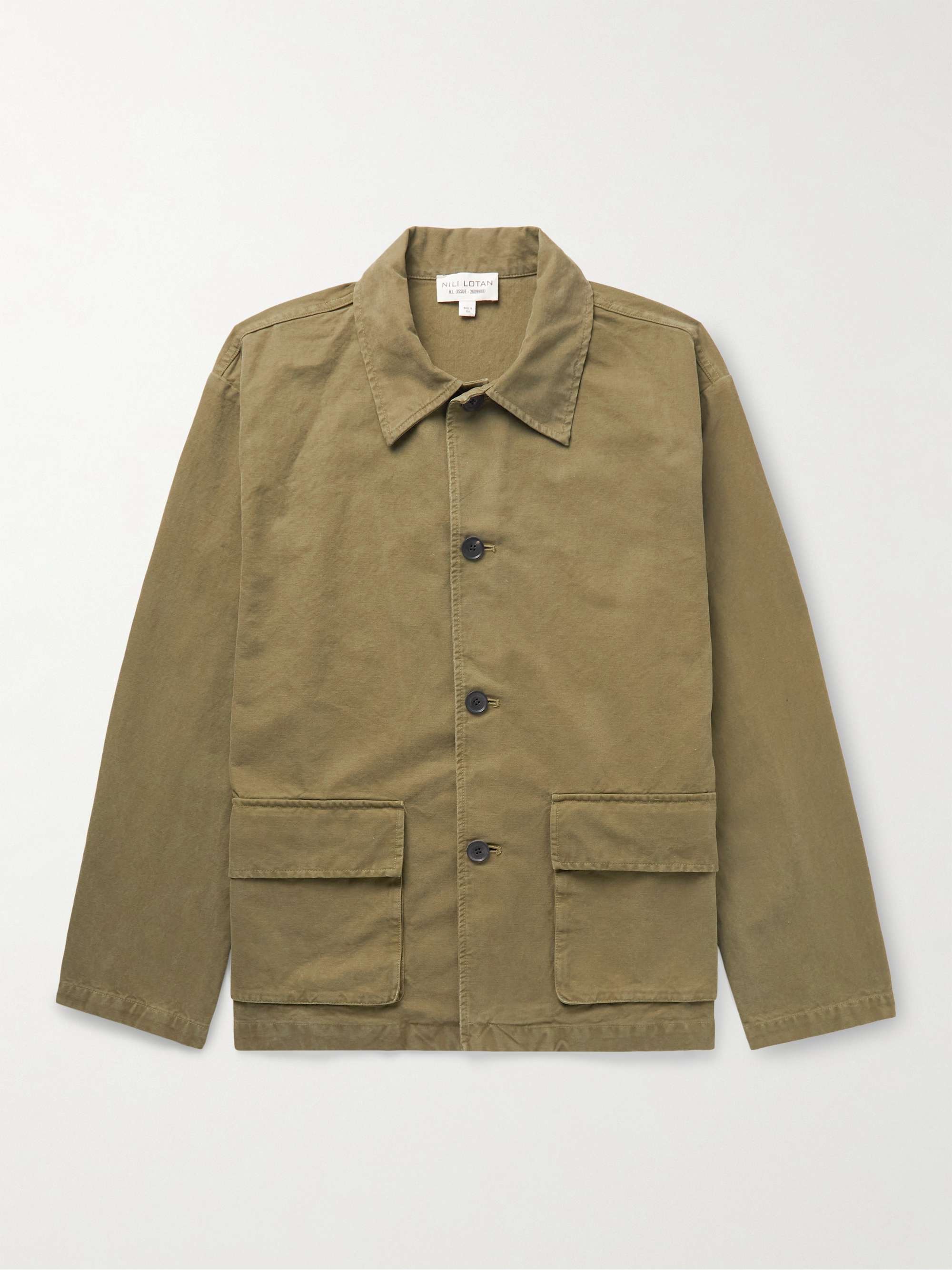 NILI LOTAN Ronnoc Garment-Dyed Cotton-Canvas Overshirt for Men | MR PORTER