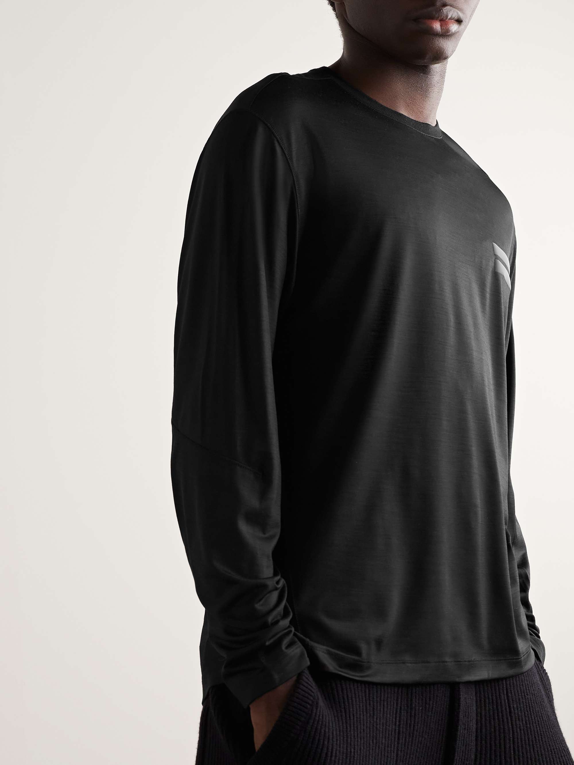 ZEGNA Logo-Print Wool T-Shirt