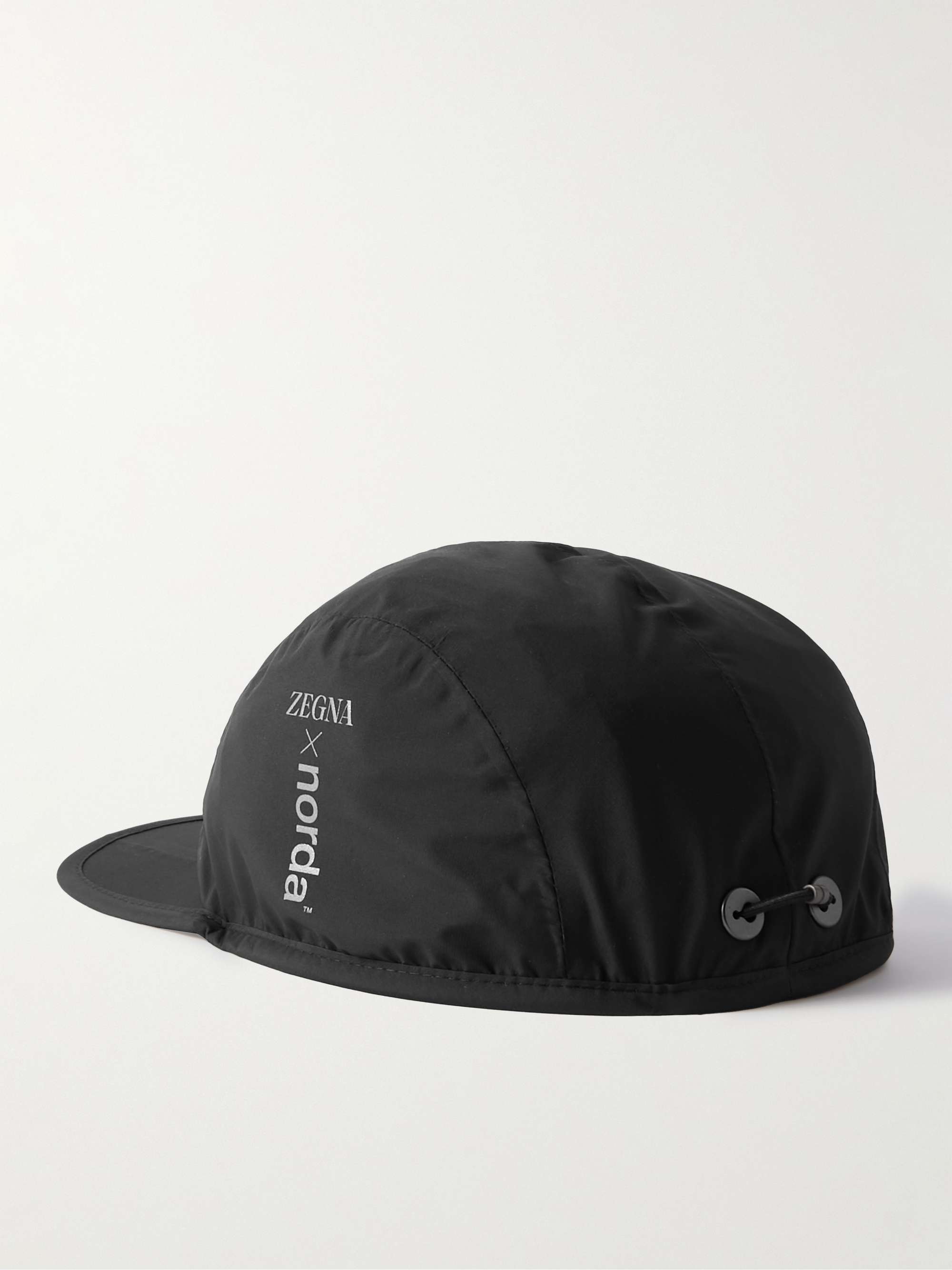ZEGNA Logo-Print Shell Cap