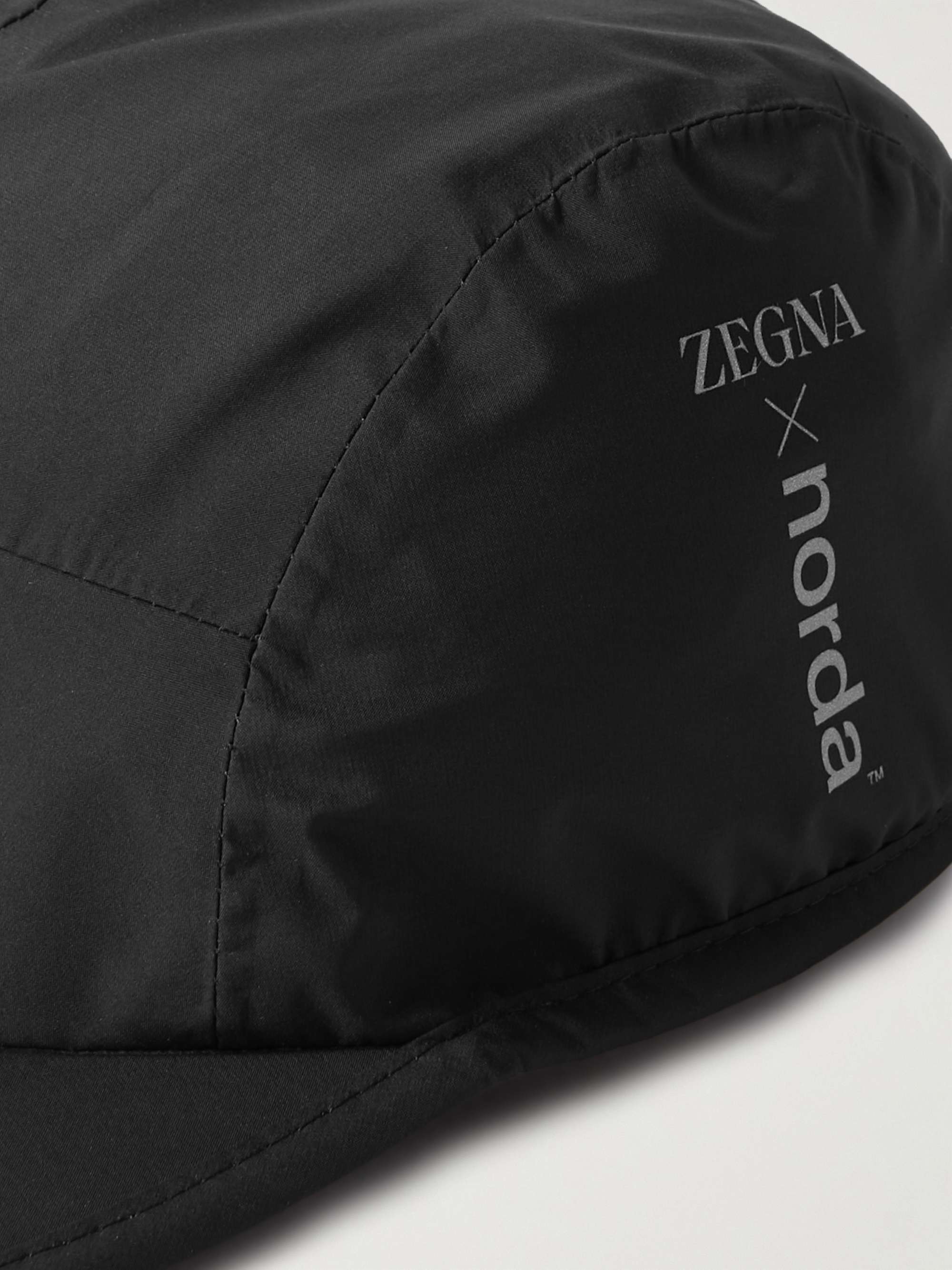 ZEGNA Logo-Print Shell Cap