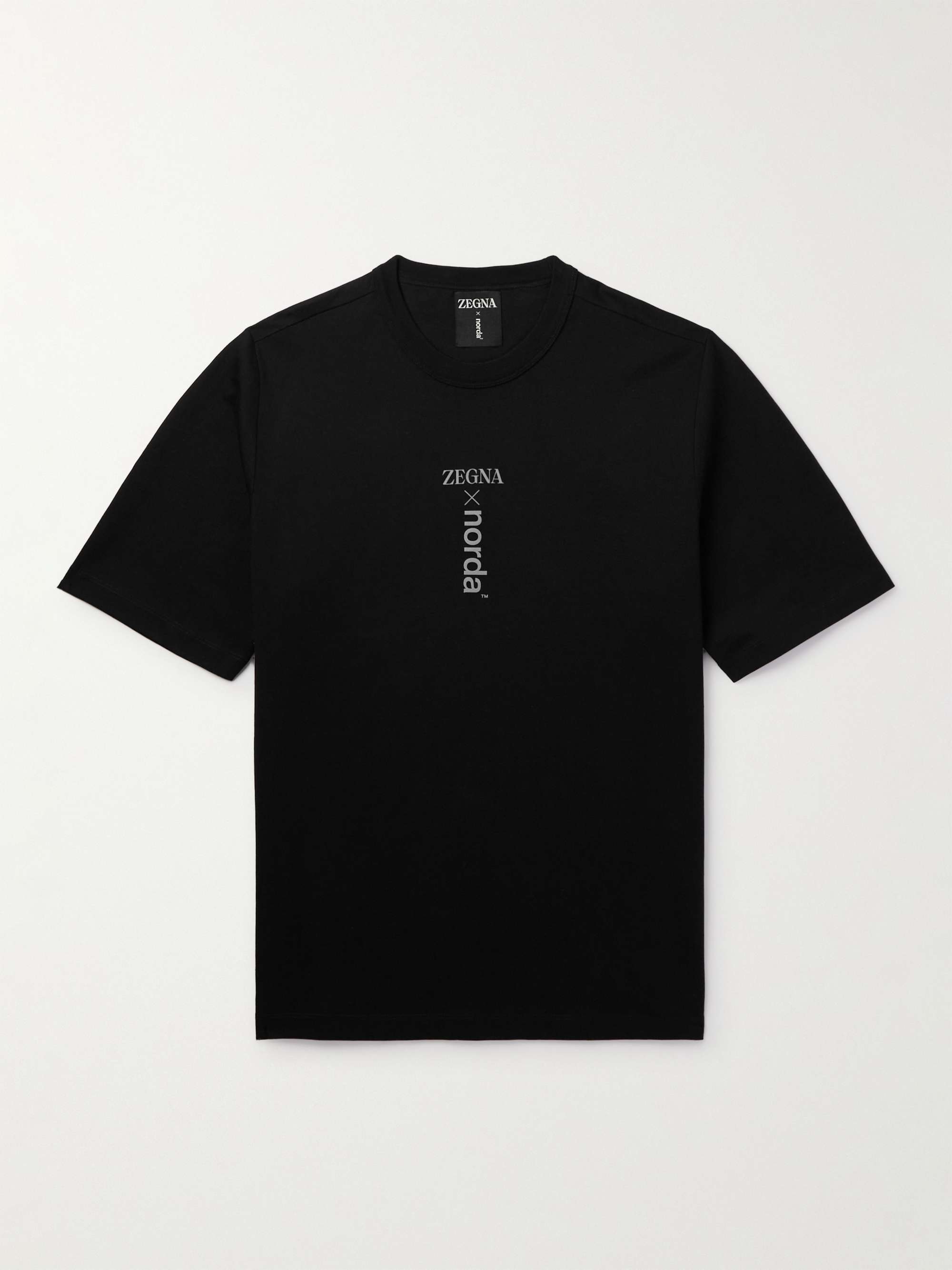 ZEGNA Logo-Print Cotton-Jersey T-Shirt