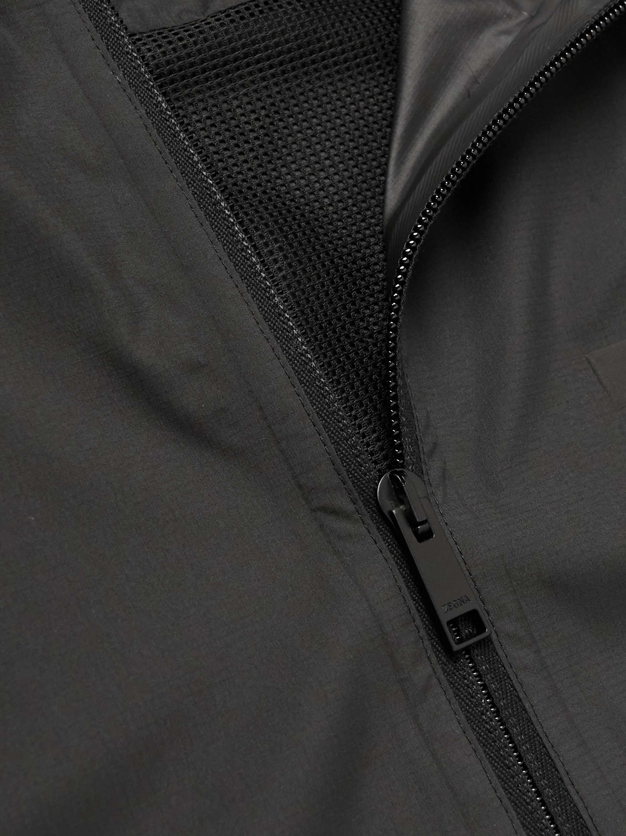 ZEGNA Wool-Panelled Ripstop Hooded Jacket
