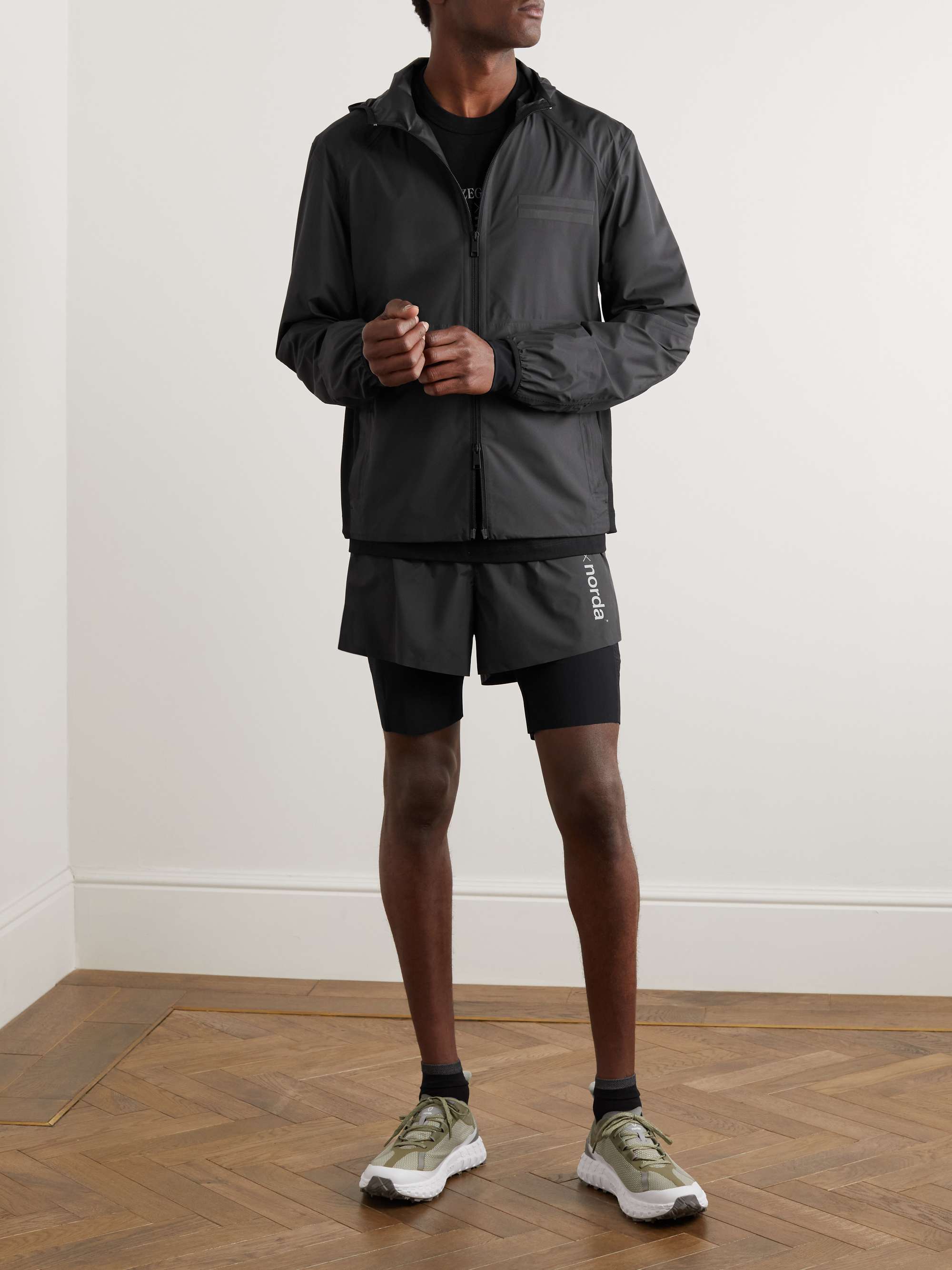 ZEGNA Wool-Panelled Ripstop Hooded Jacket