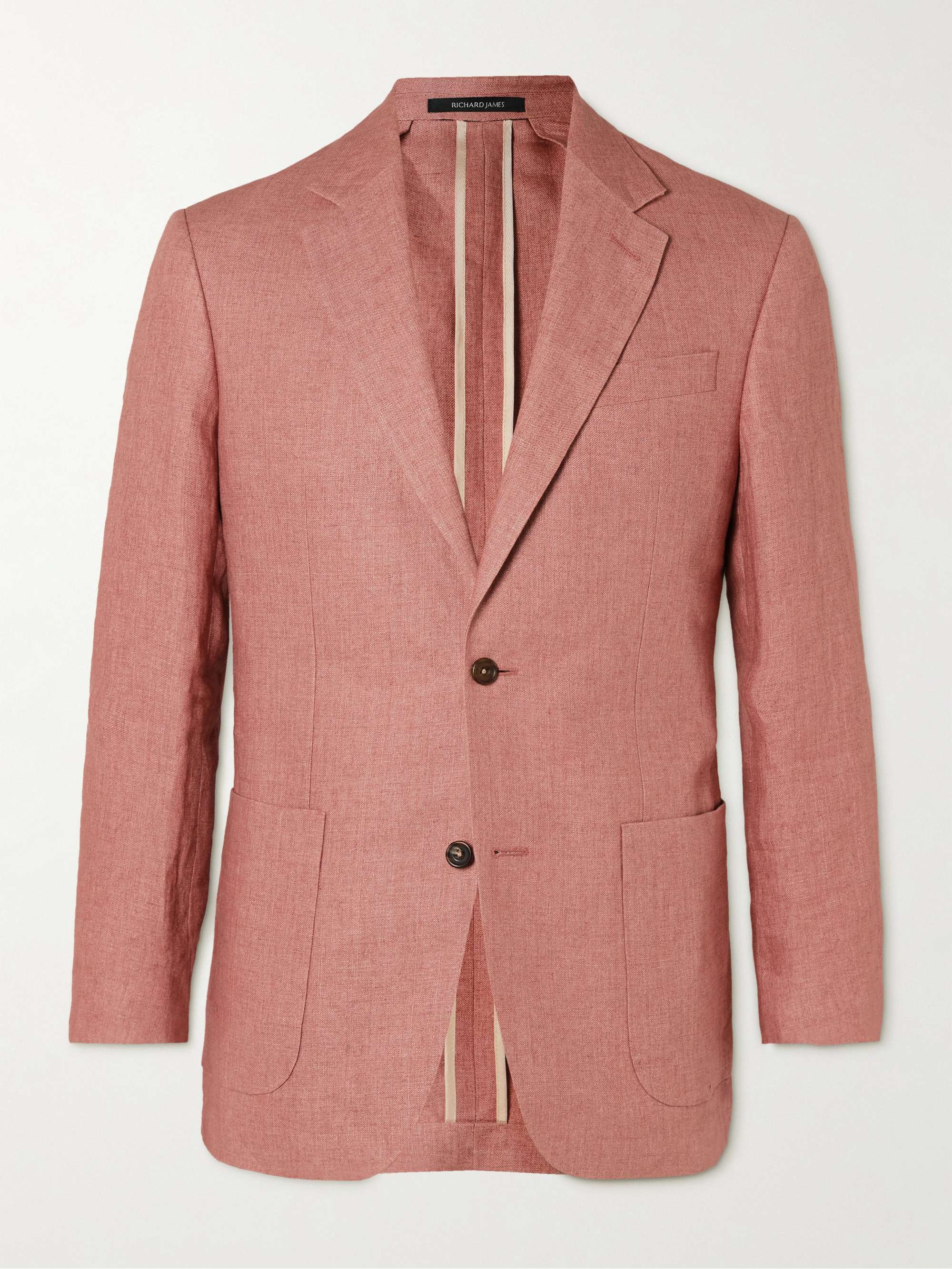 RICHARD JAMES Unstructured Linen Suit Jacket
