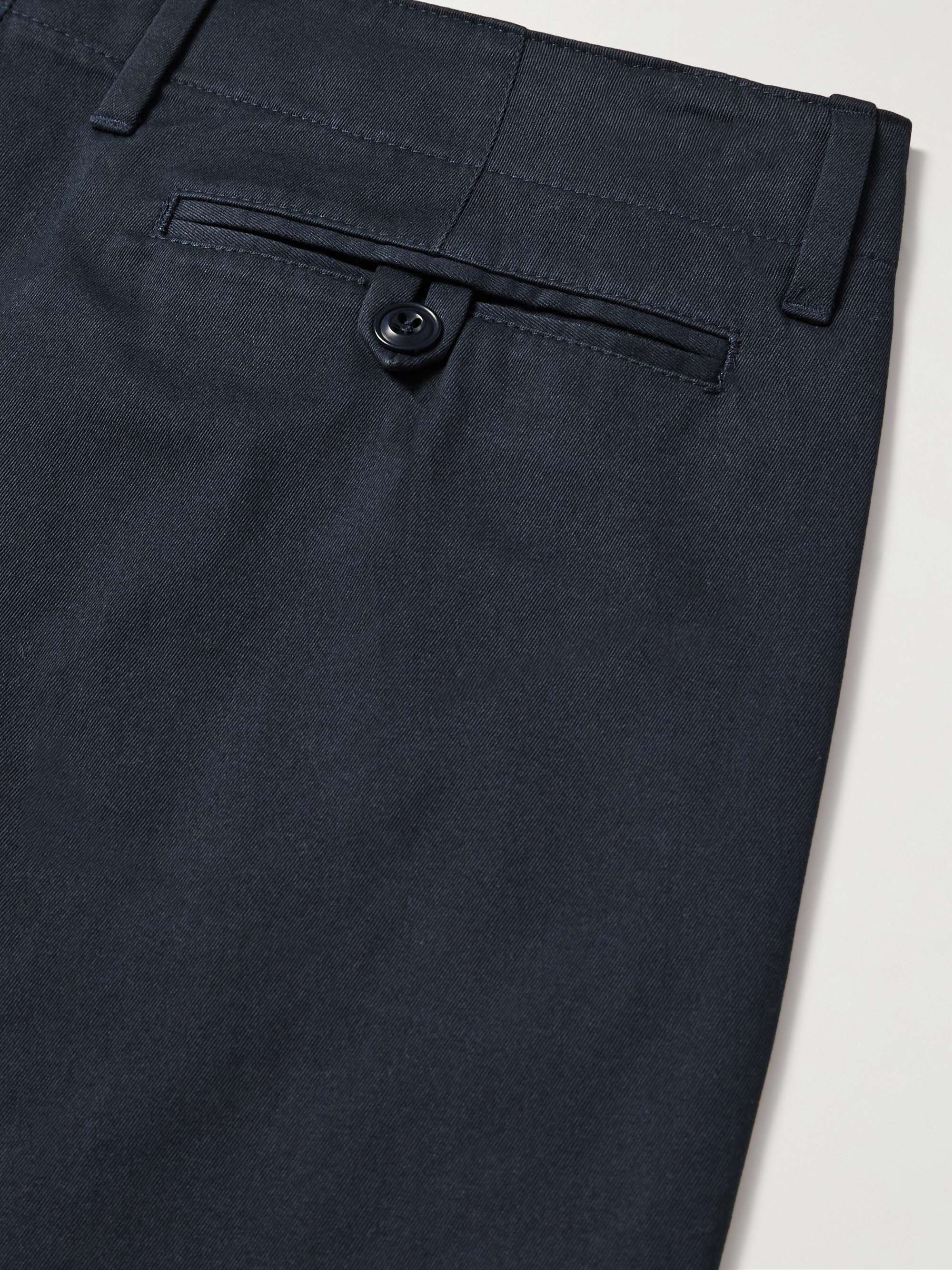 RICHARD JAMES Tapered Organic Cotton-Twill Chinos