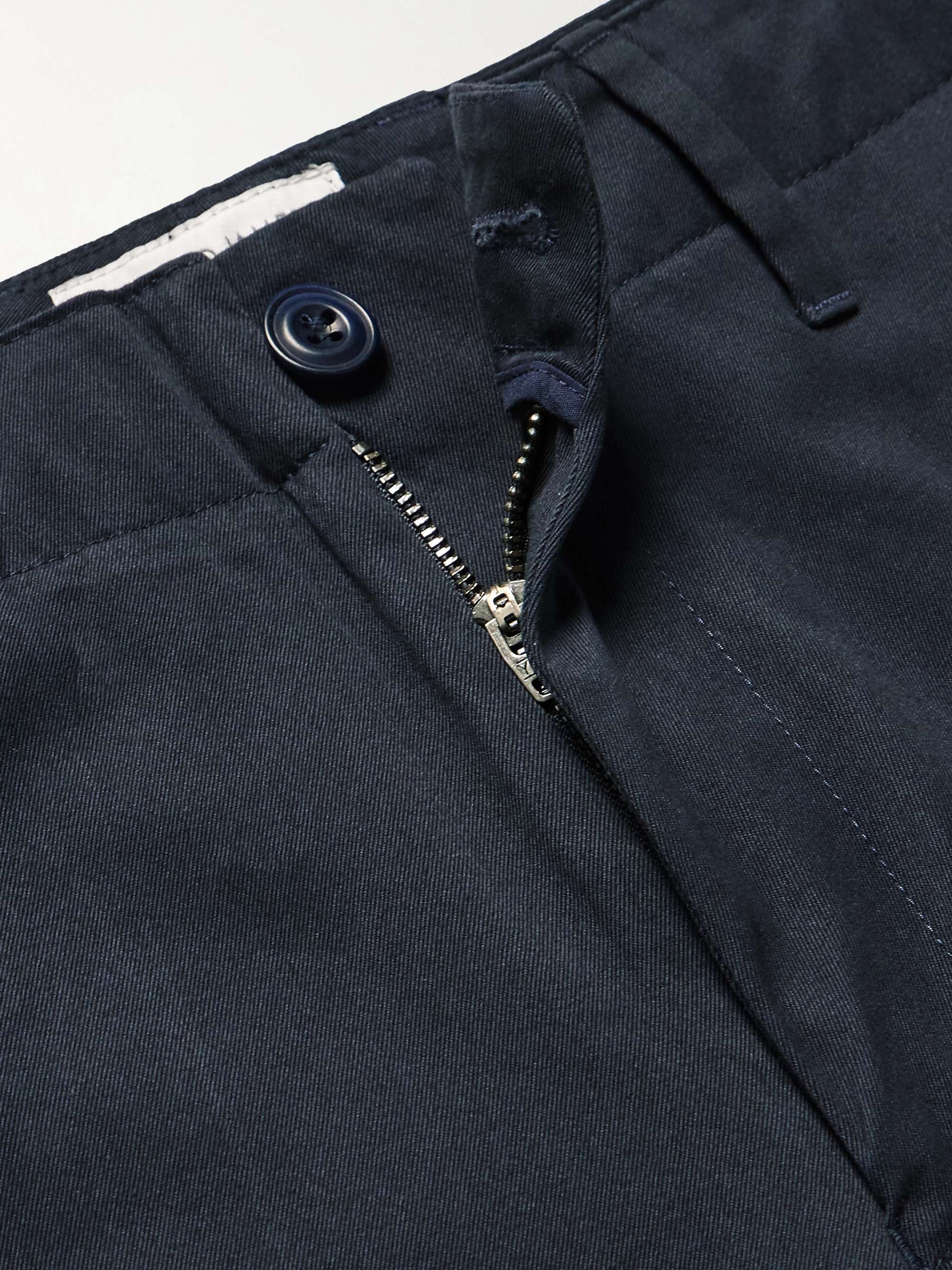 RICHARD JAMES Tapered Organic Cotton-Twill Chinos