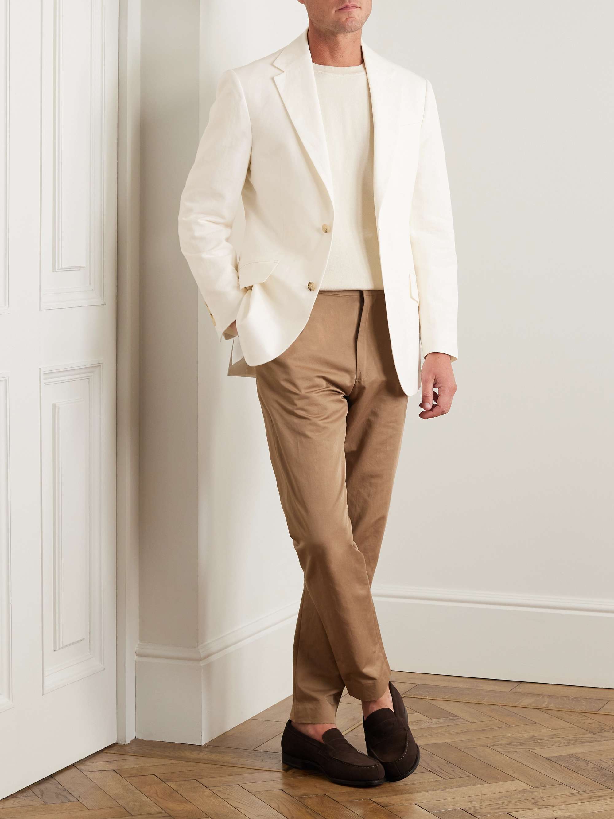 RICHARD JAMES Linen and Cotton-Blend Blazer for Men | MR PORTER