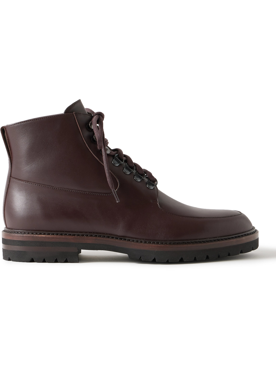 Manolo Blahnik Yurdal Leather Boots In Brown