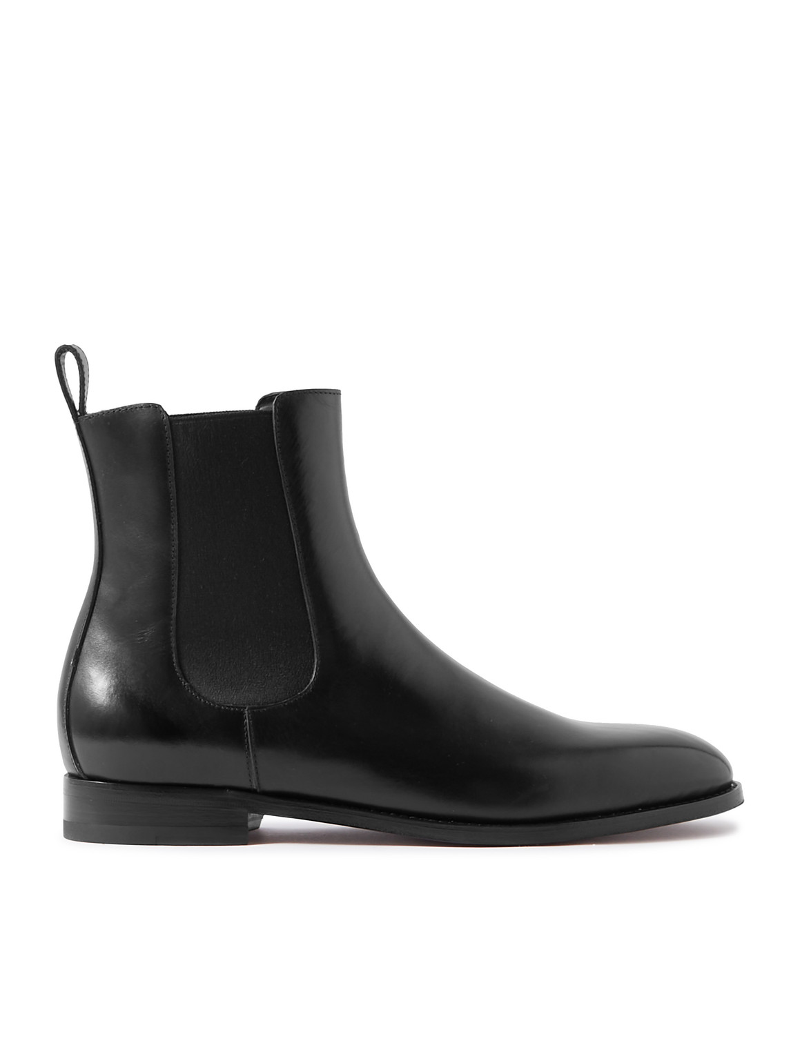 Shop Manolo Blahnik Delsa Leather Chelsea Boots In Black