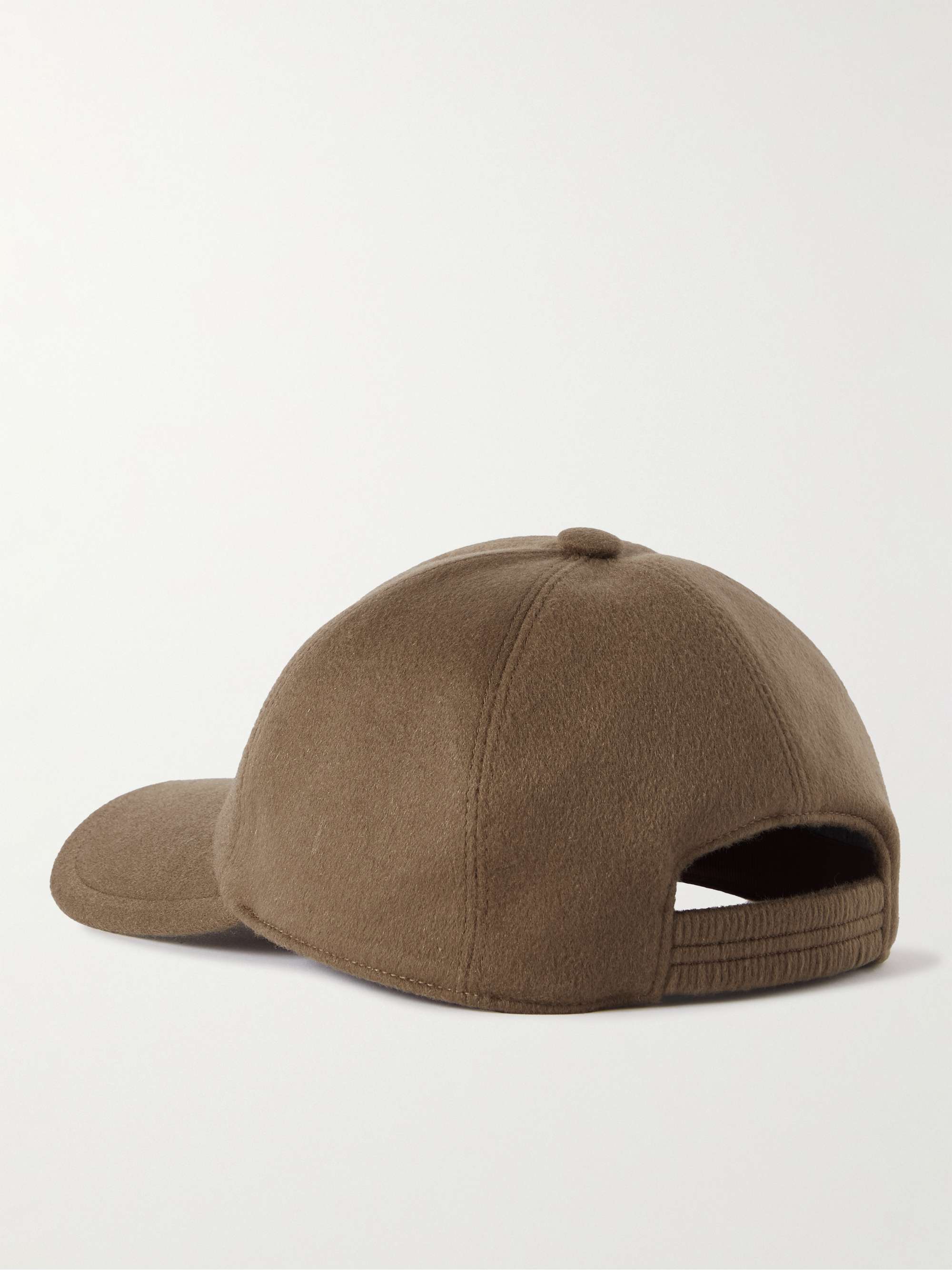 LORO PIANA Logo-Embroidered Storm System® Baby Cashmere Baseball Cap