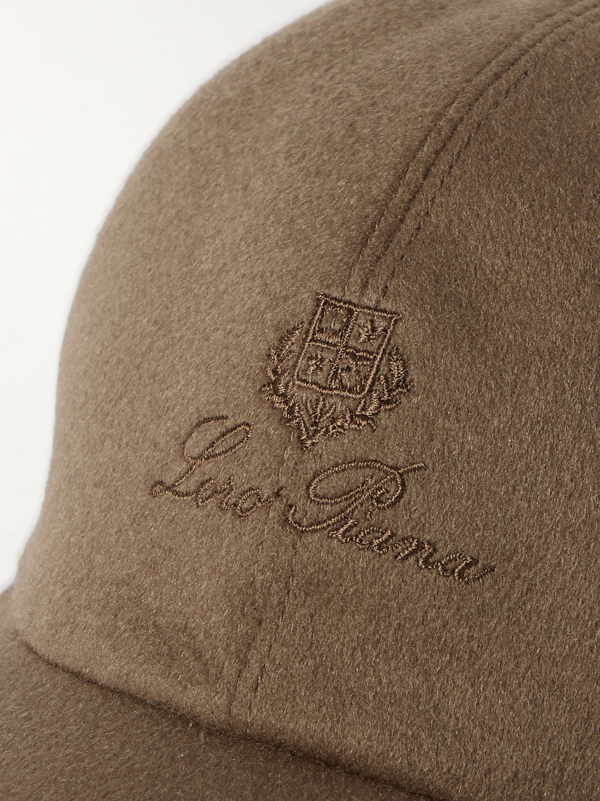 LORO PIANA Logo-Embroidered Storm System® Baby Cashmere Baseball Cap