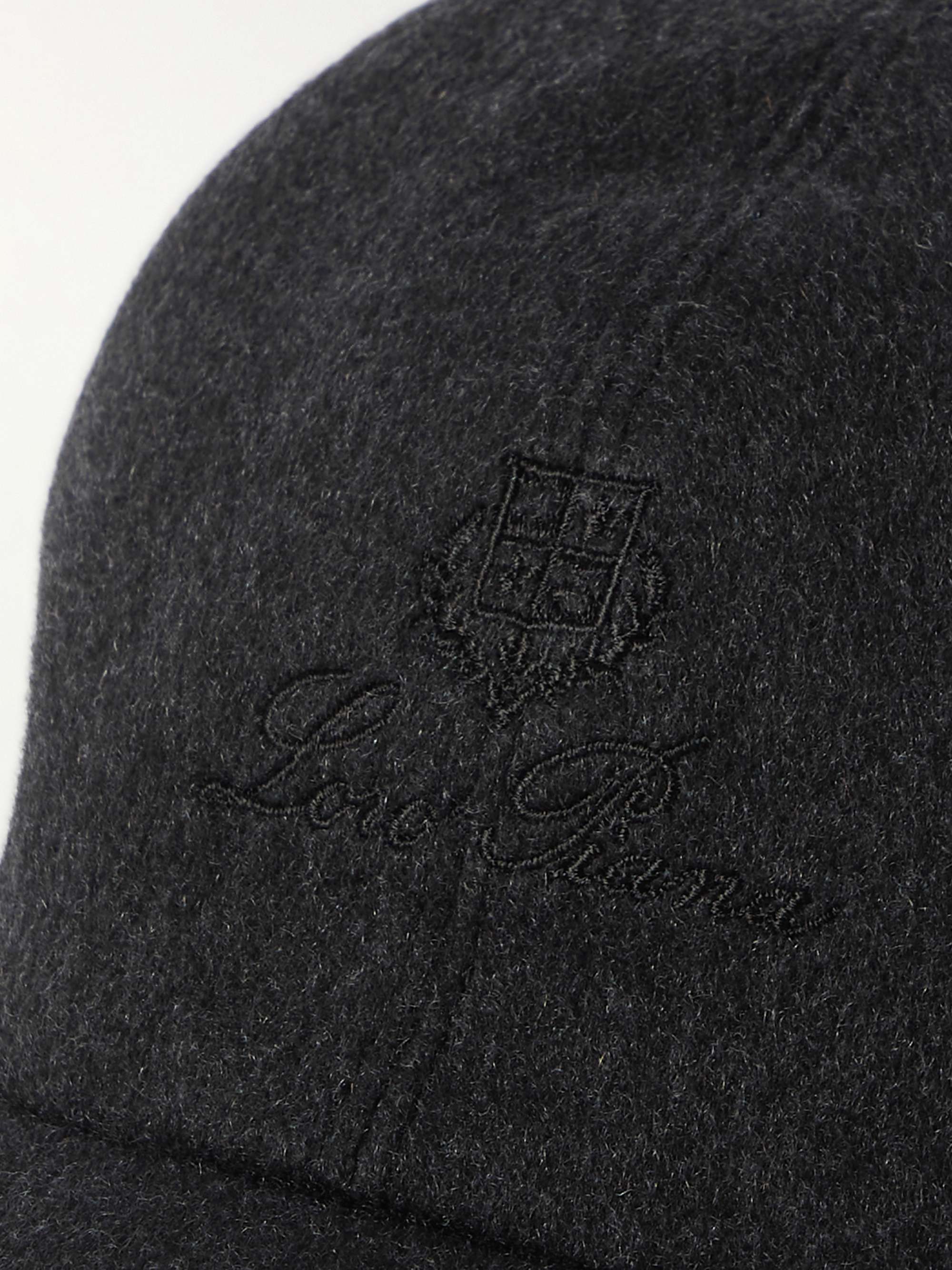LORO PIANA Logo-Embroidered Storm System® Baby Cashmere Baseball Cap