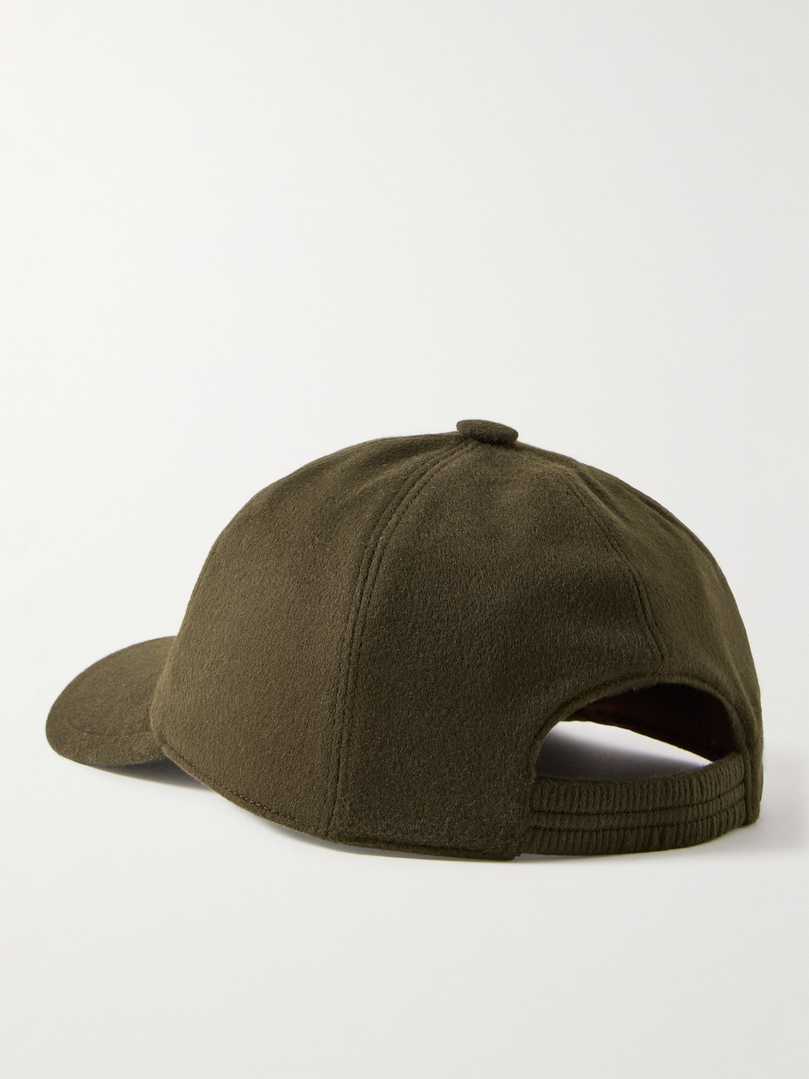 Shop Loro Piana Logo-embroidered Storm System® Cashmere Baseball Cap In Green