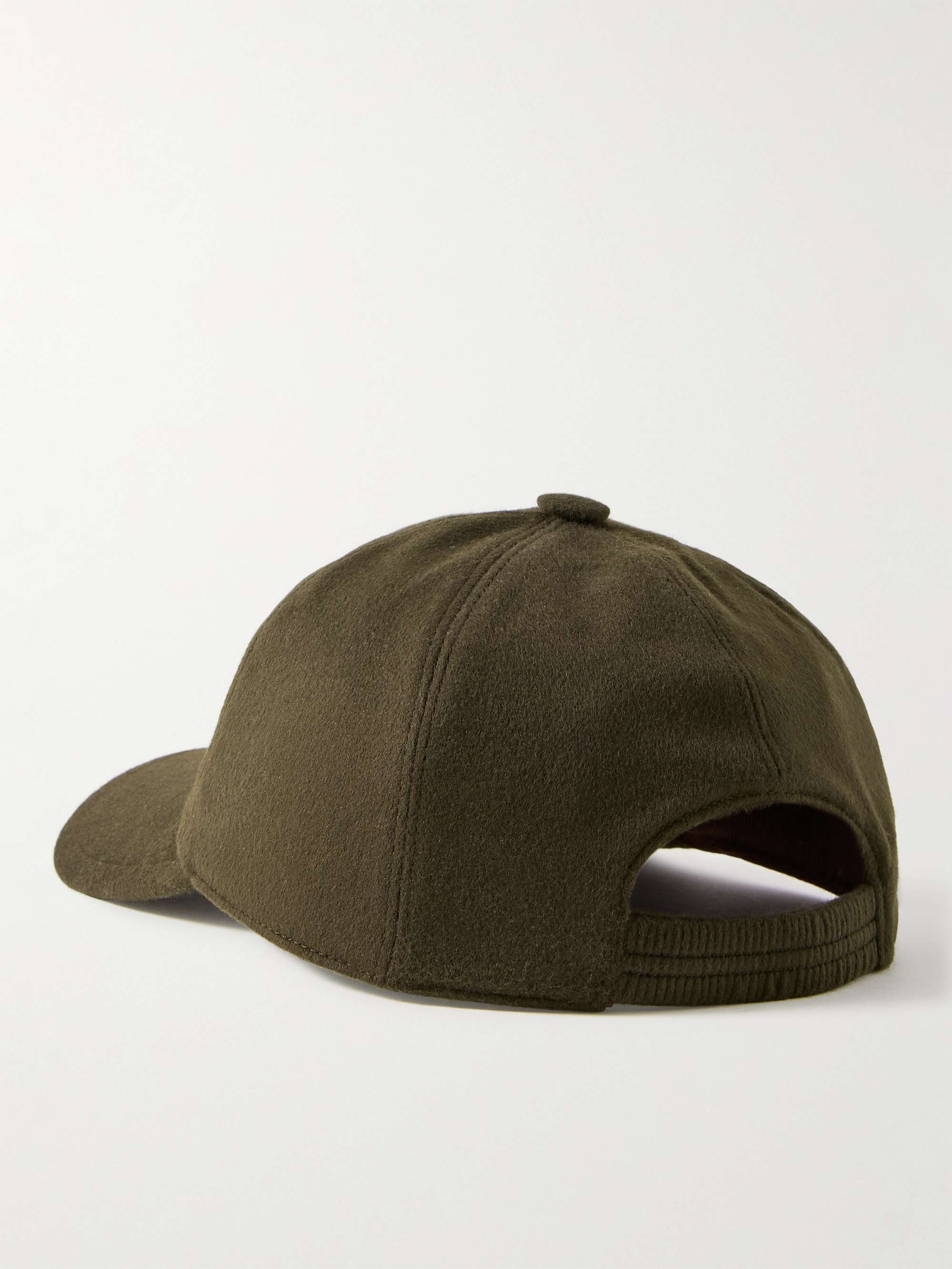 LORO PIANA Logo-Embroidered Storm System® Baby Cashmere Baseball Cap