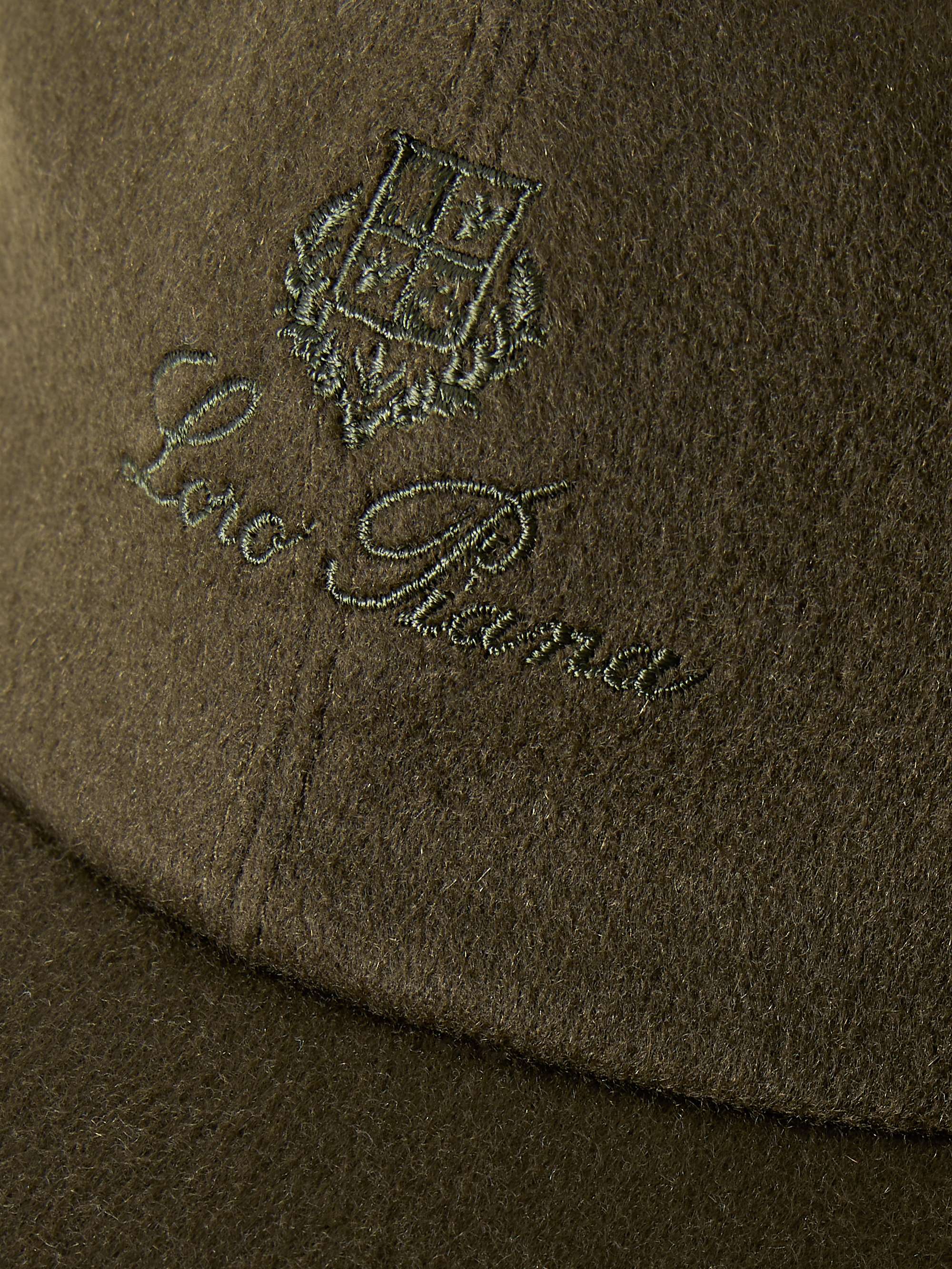 LORO PIANA Logo-Embroidered Storm System® Baby Cashmere Baseball Cap
