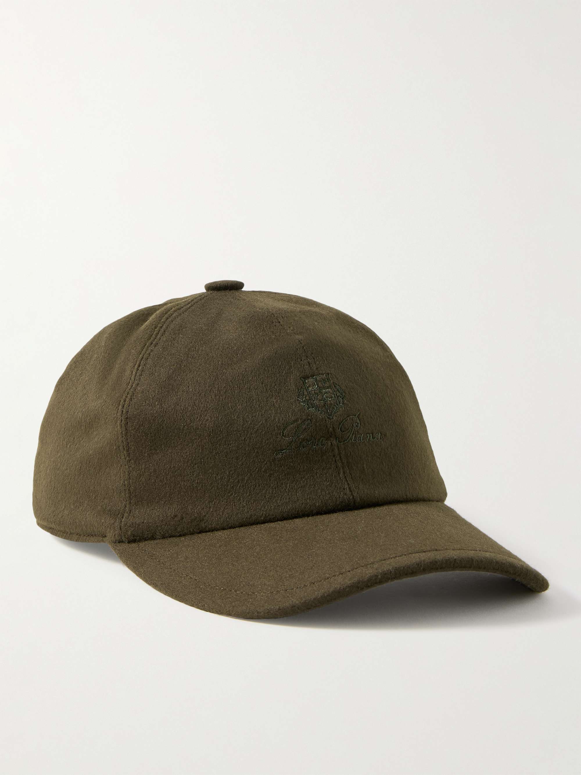 Loro Piana Wind Logo Baseball Cap In Black