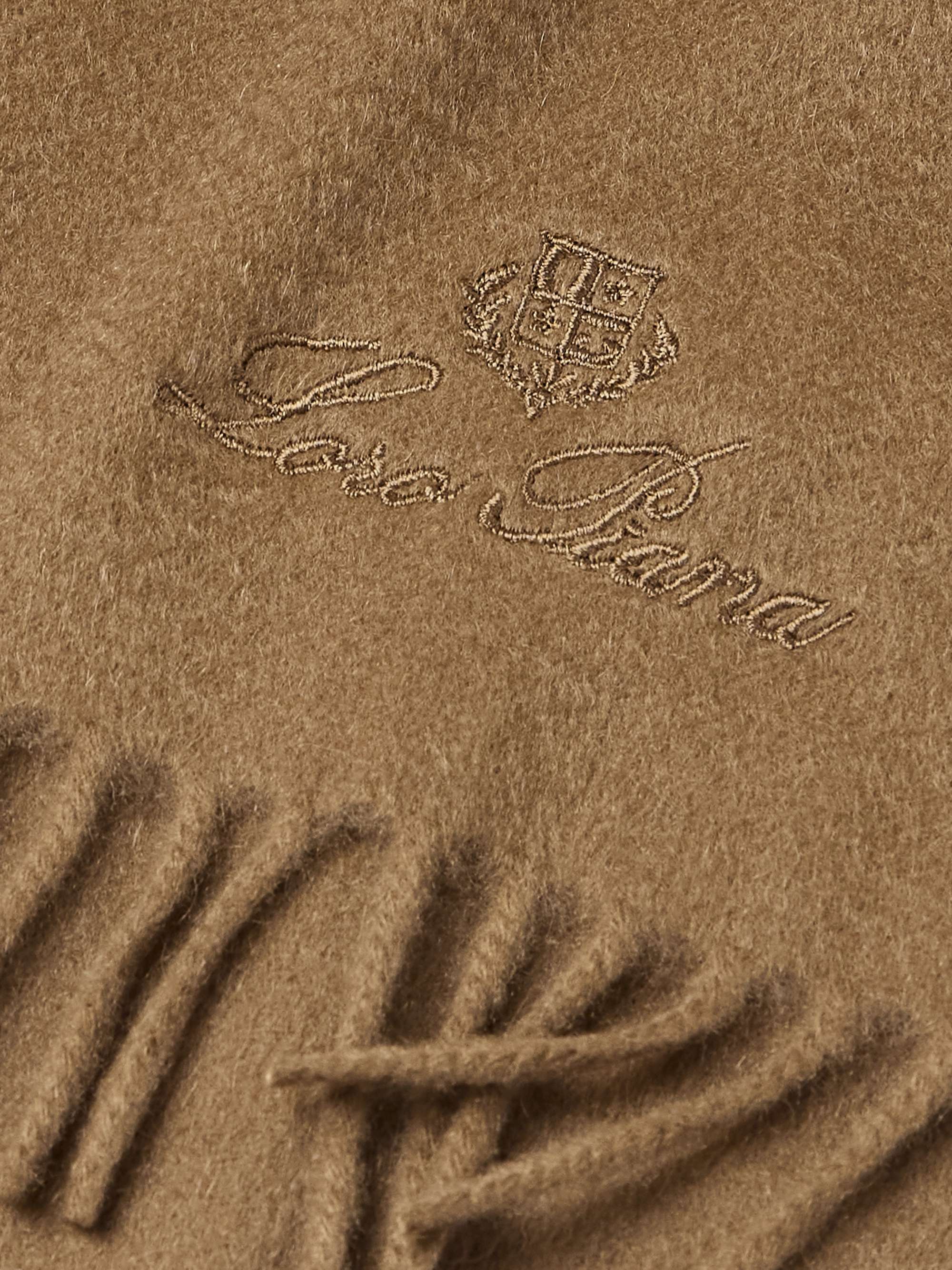 LORO PIANA Fringed Cashmere Scarf for Men | MR PORTER