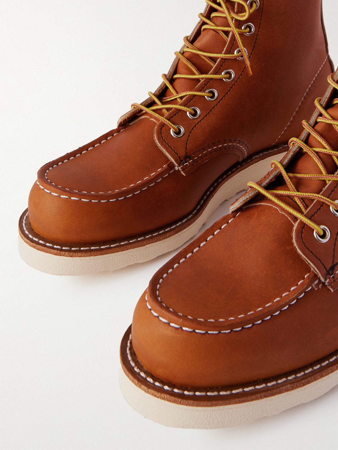 Shop Red Wing Shoes 875 Classic Moc Leather Boots In Brown