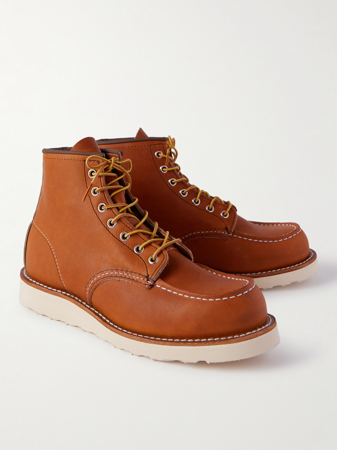 Shop Red Wing Shoes 875 Classic Moc Leather Boots In Brown