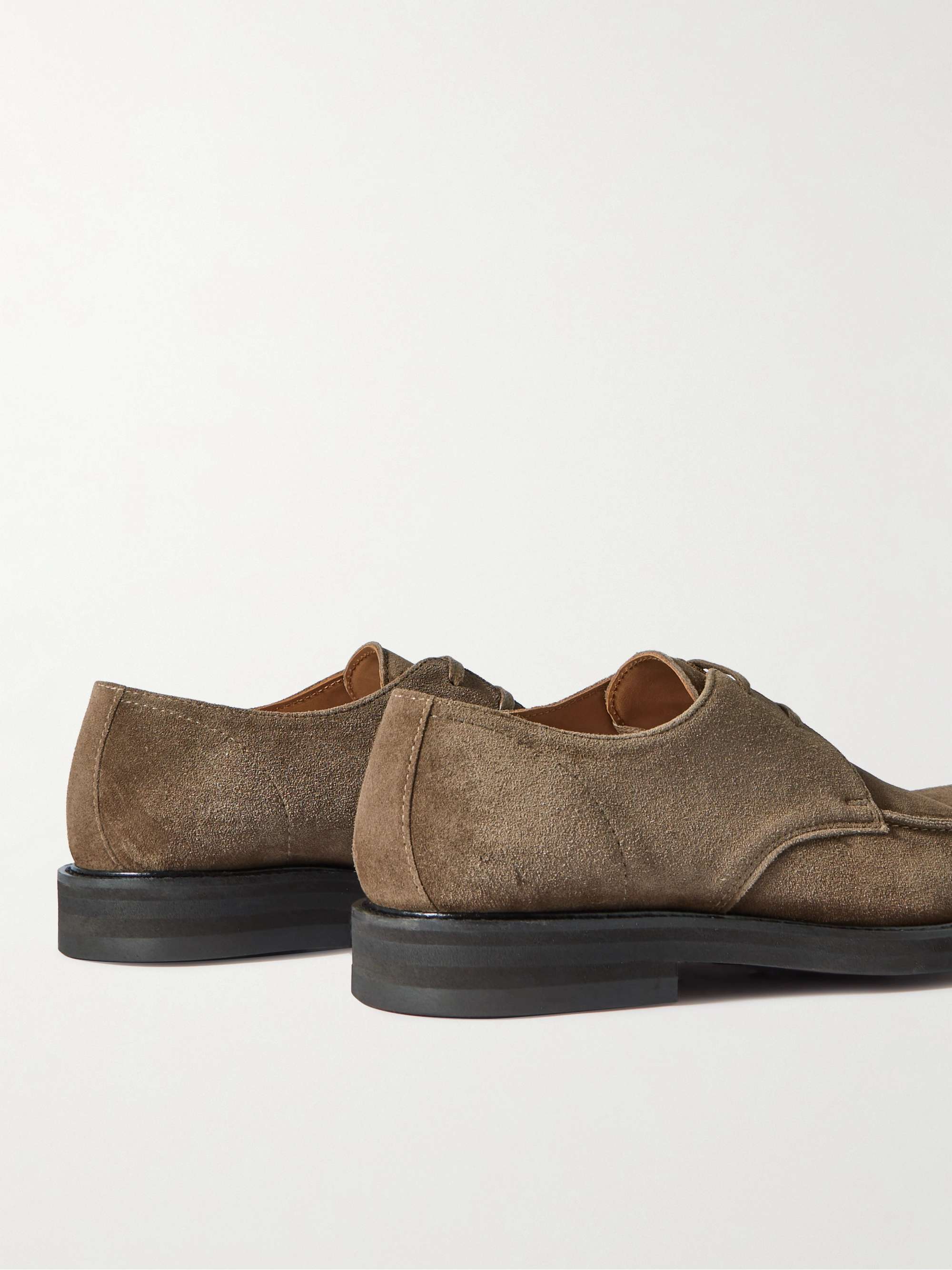 MR P. Andrew Split-Toe Regenerated Suede by evolo® Derby Shoes
