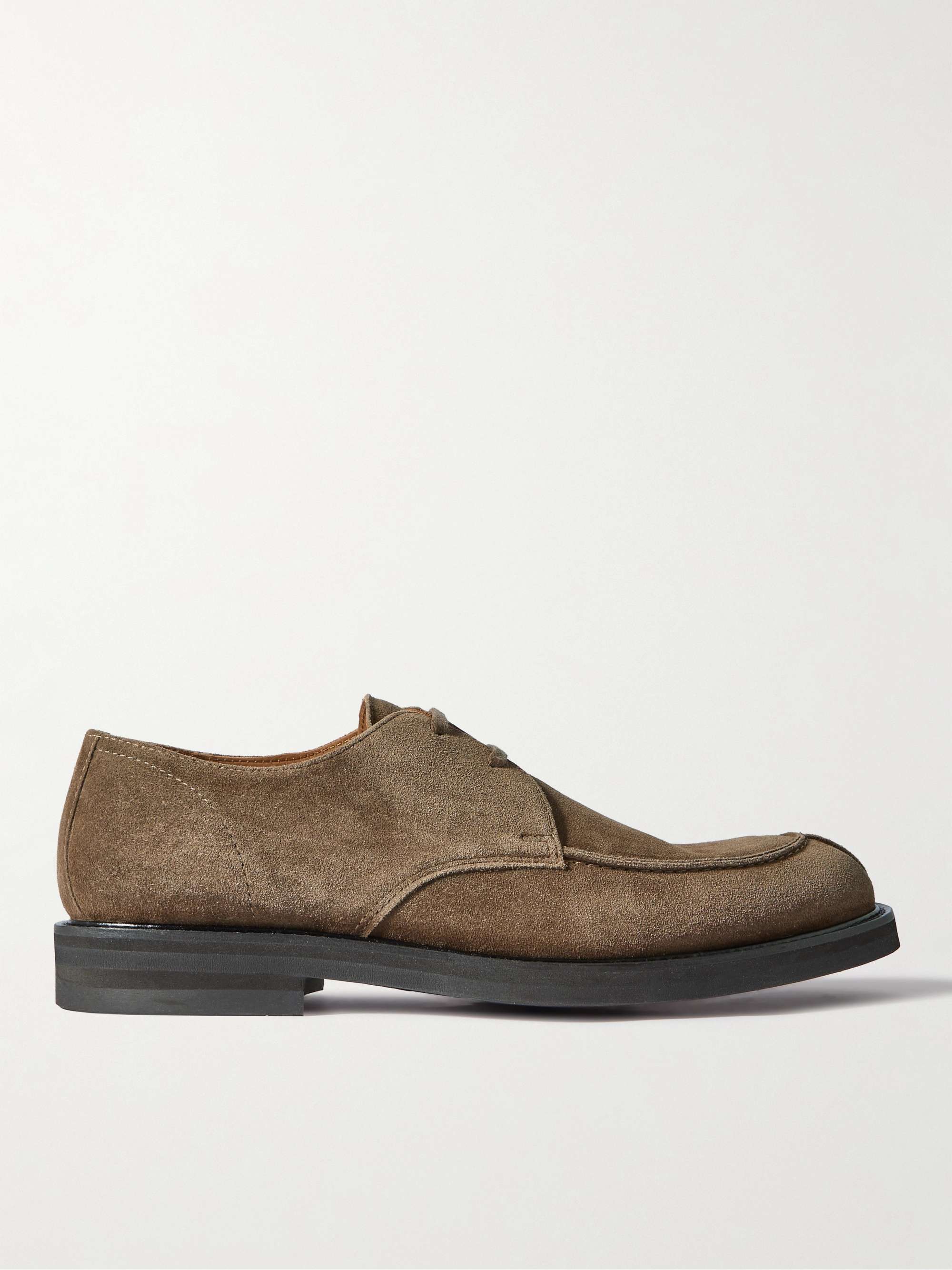 MR P. Andrew Split-Toe Regenerated Suede by evolo® Derby Shoes