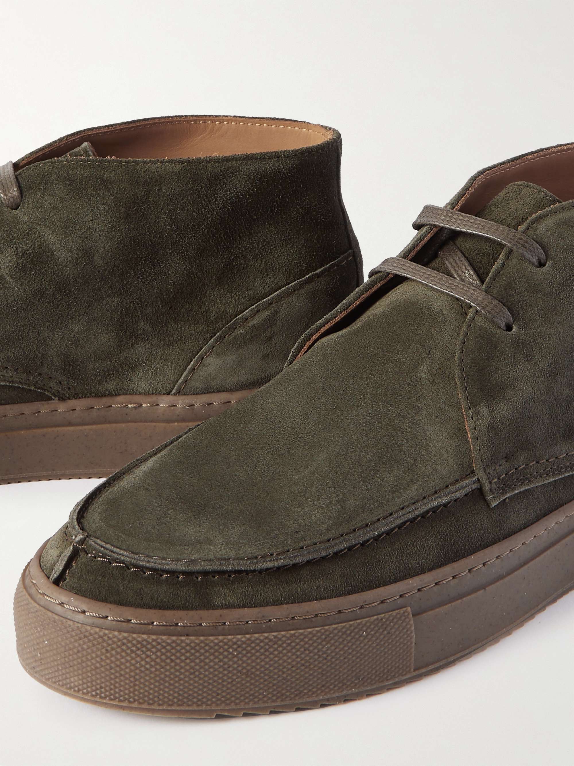 MR P. Larry Split-Toe Regenerated Suede by evolo® Chukka Boots