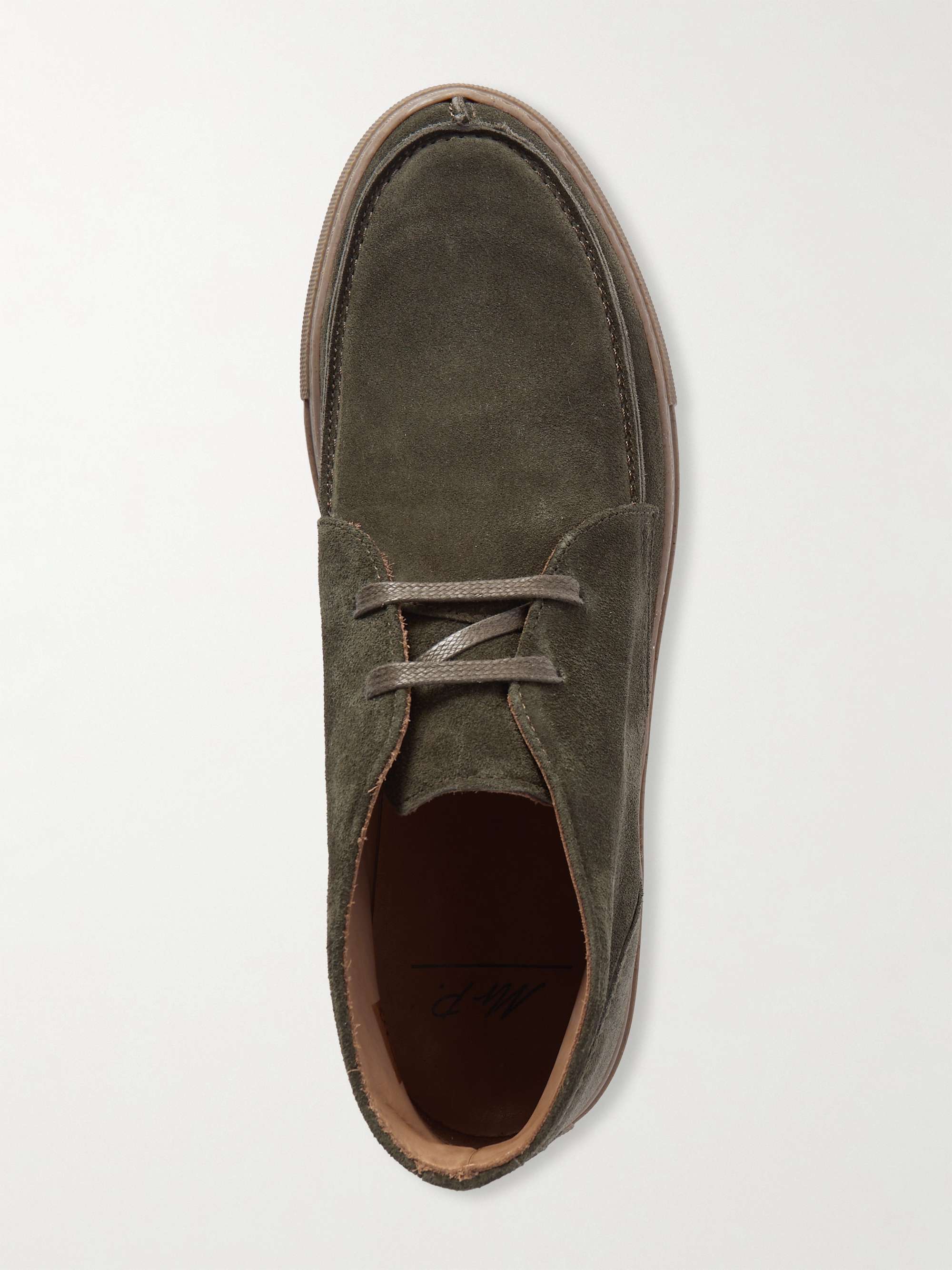 MR P. Larry Split-Toe Regenerated Suede by evolo® Chukka Boots for Men ...