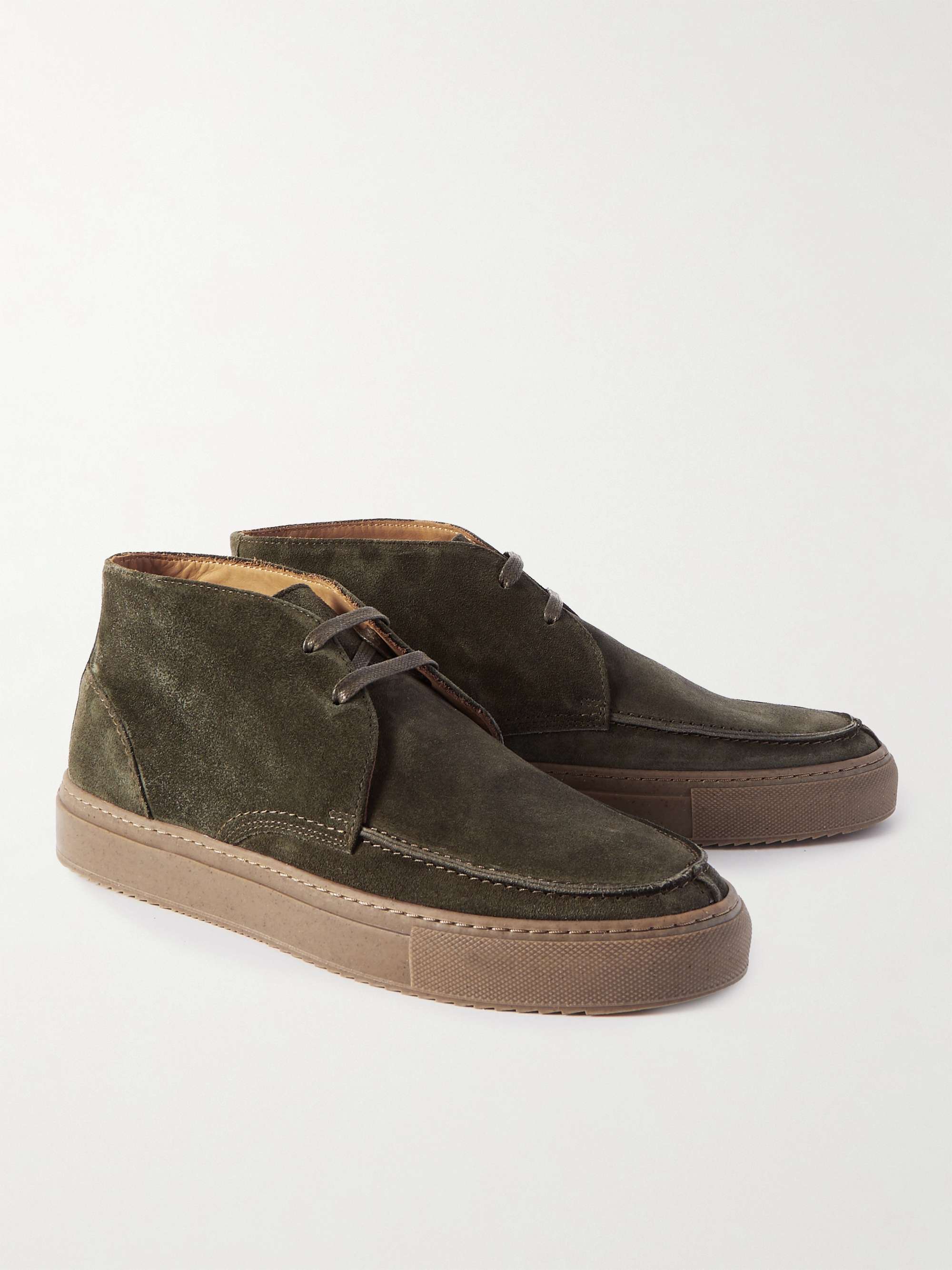 MR P. Larry Split-Toe Regenerated Suede by evolo® Chukka Boots