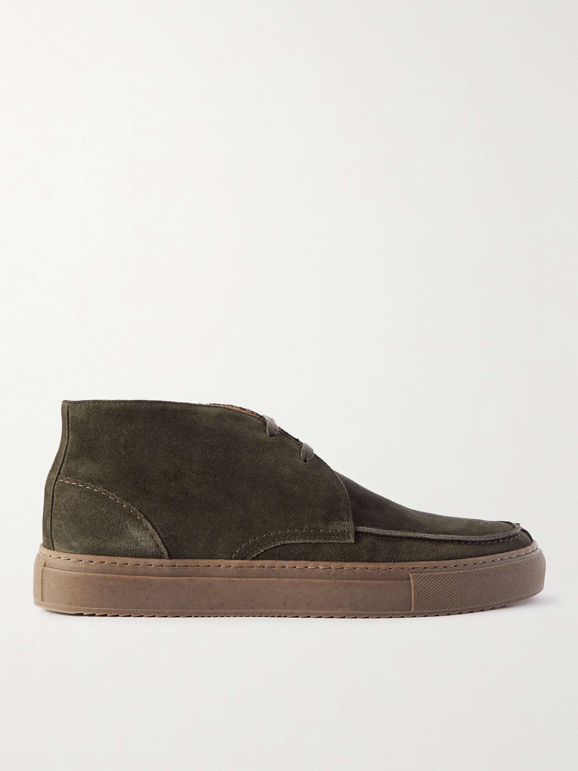 MR P. Larry Split-Toe Regenerated Suede by evolo® Chukka Boots for Men ...