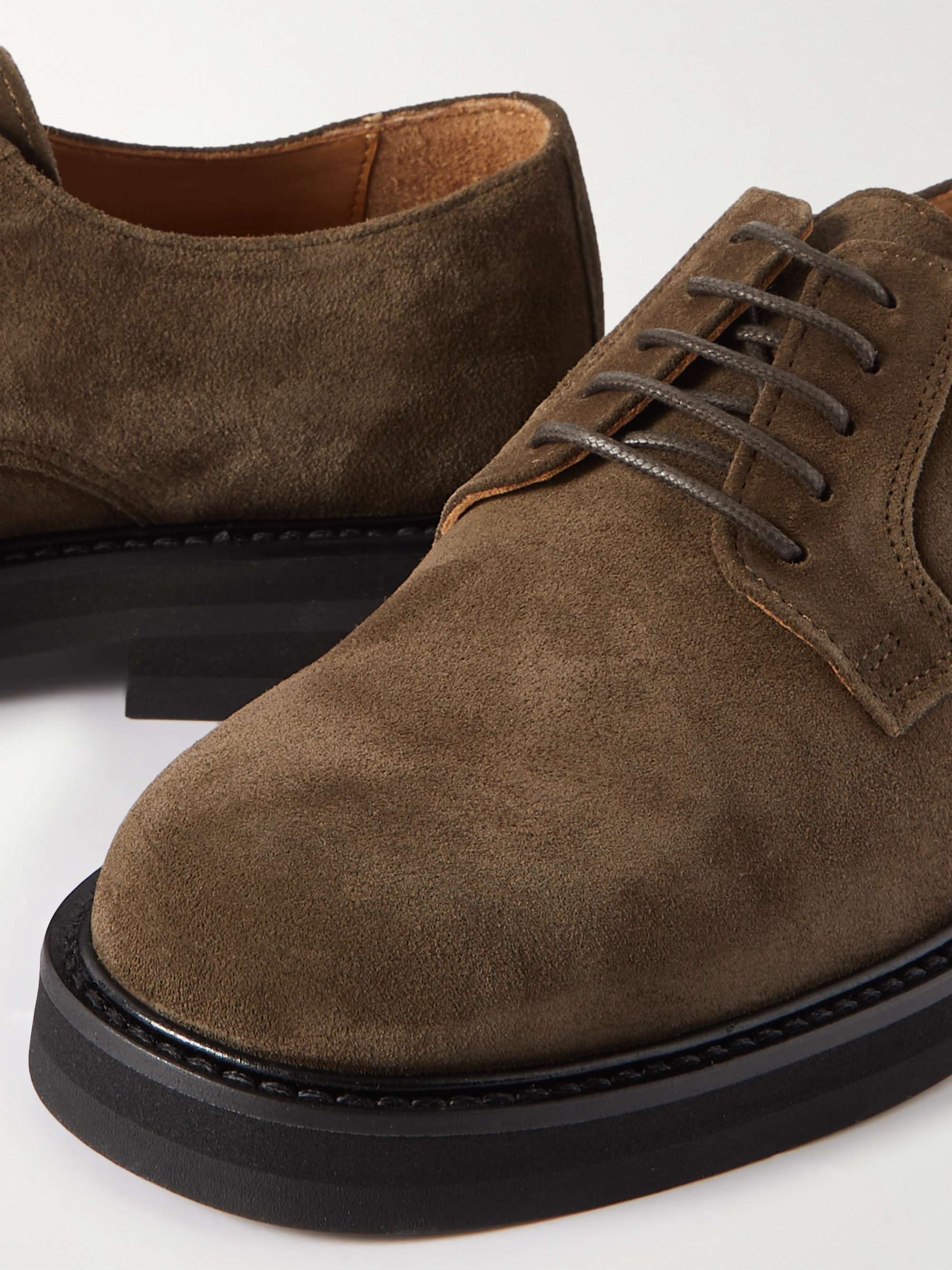 MR P. Jacques Regenerated Suede by evolo® Derby Shoes for Men | MR PORTER